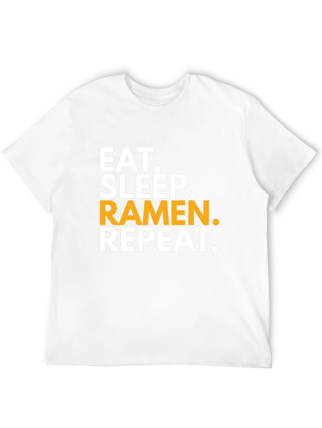 Eat Sleep Ramen Repeat Black T-Shirt