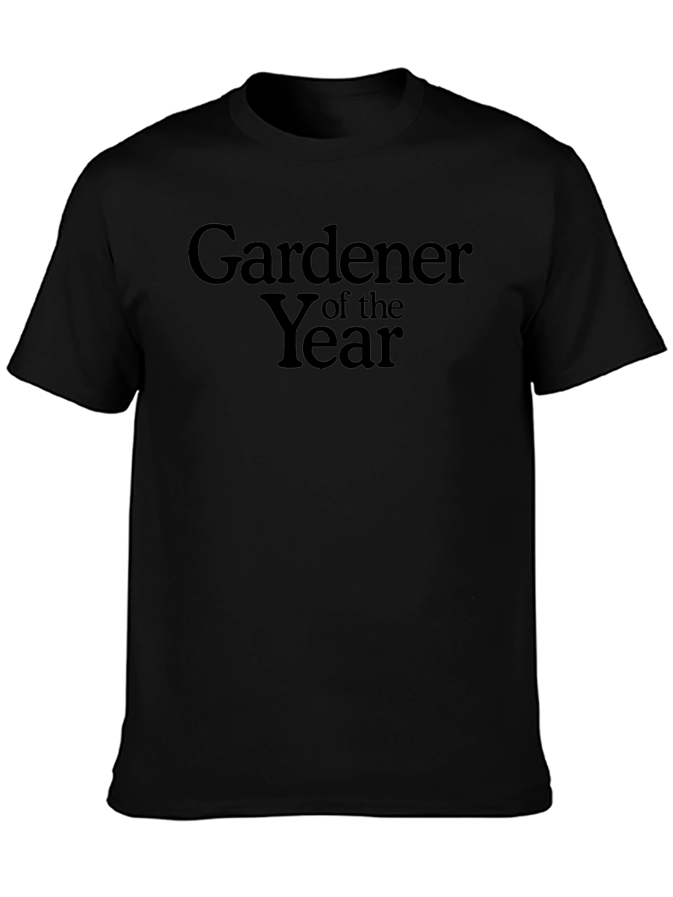 Gardener of the Year T-Shirt - Black