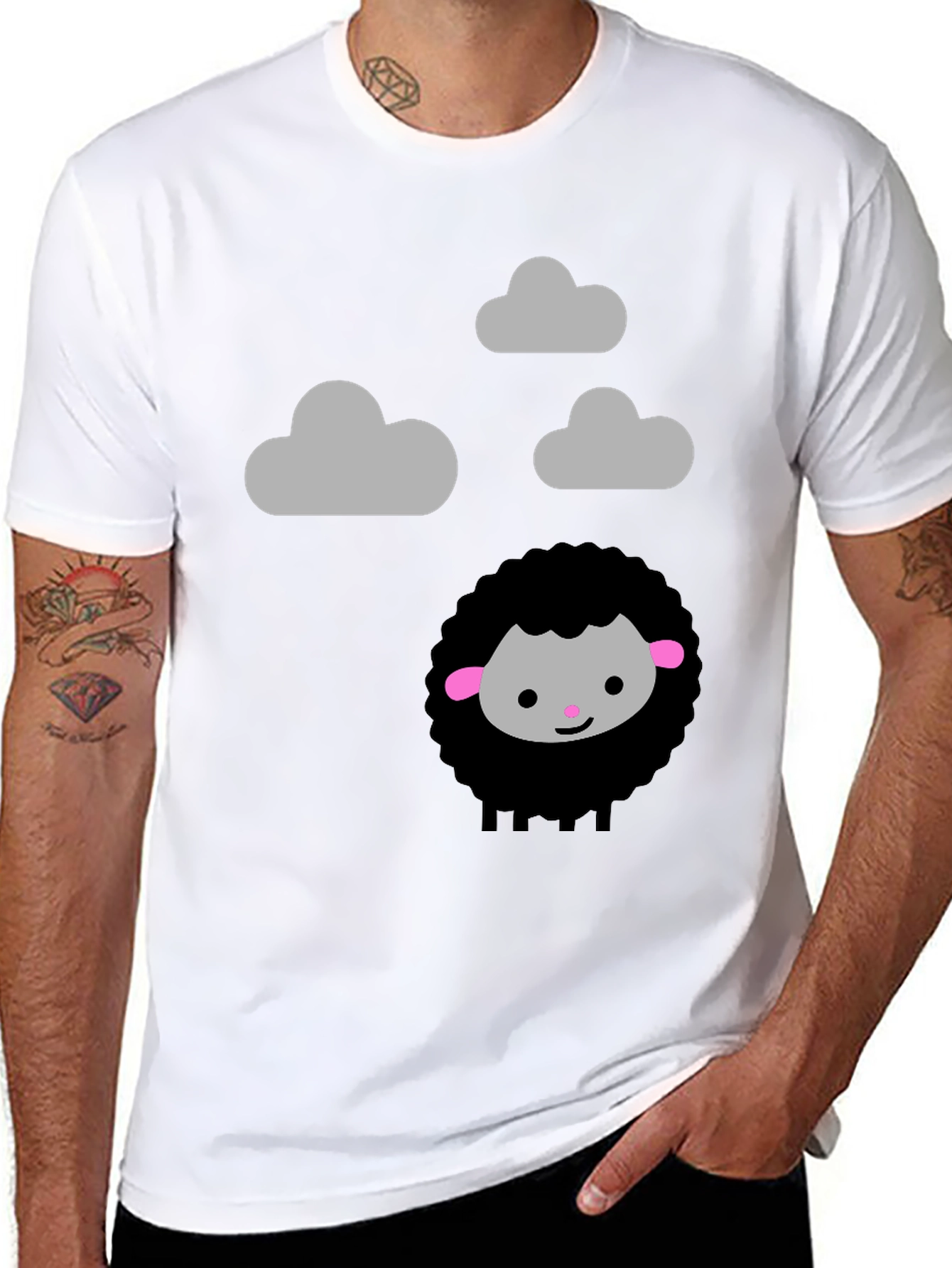 Black Sheep & Clouds Graphic Tee