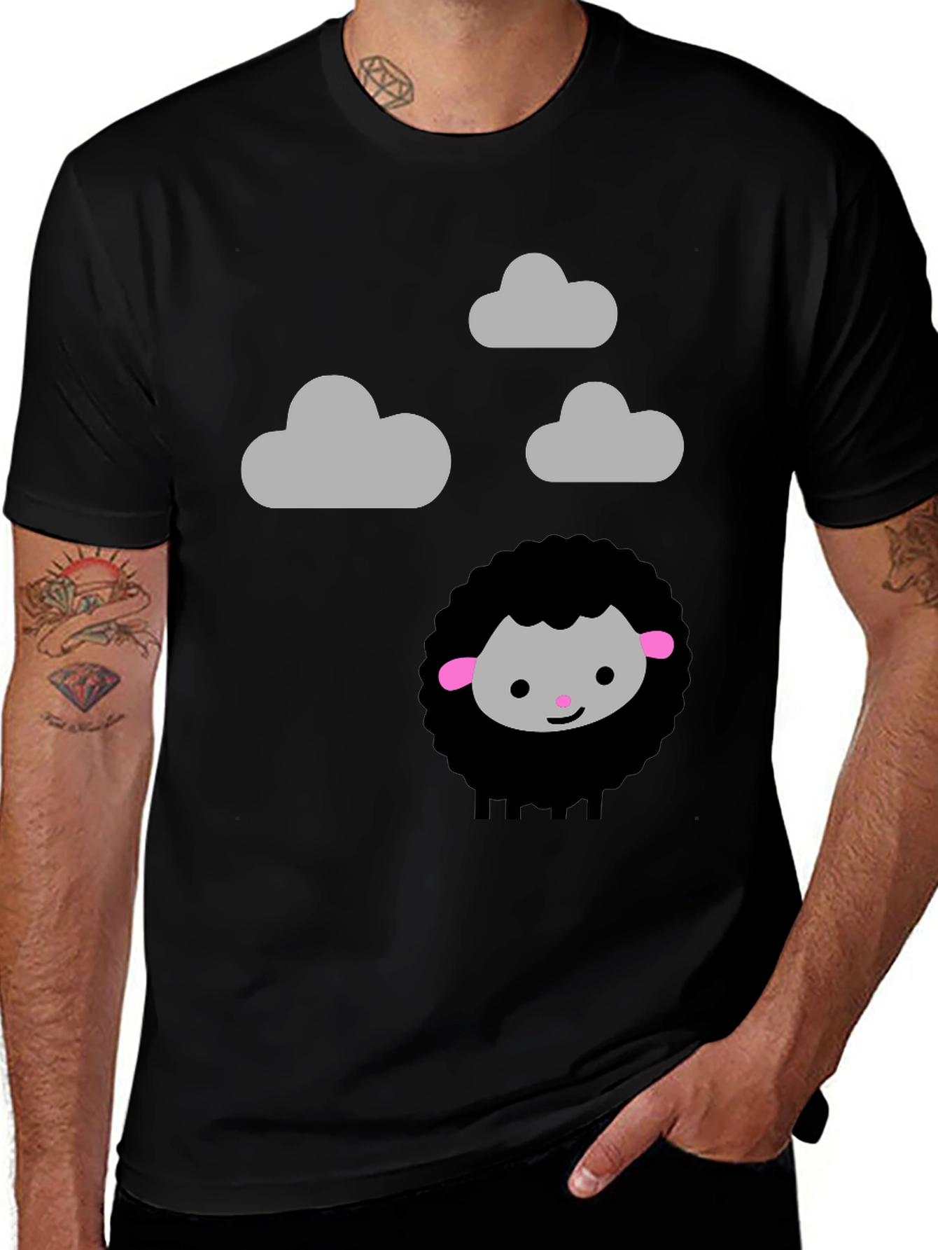 Black Sheep & Clouds Graphic Tee