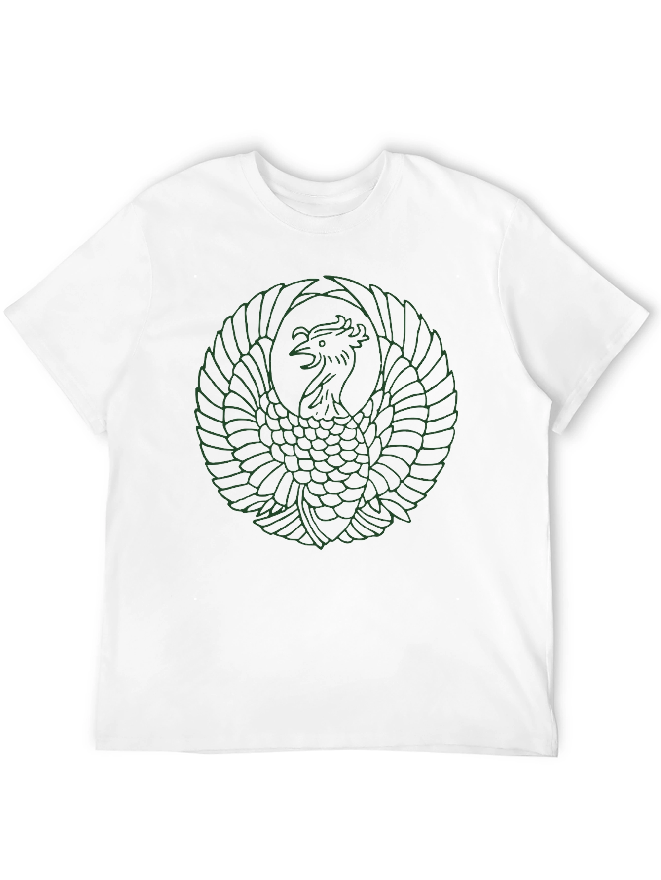 Phoenix Graphic Tee - Black Cotton T-Shirt
