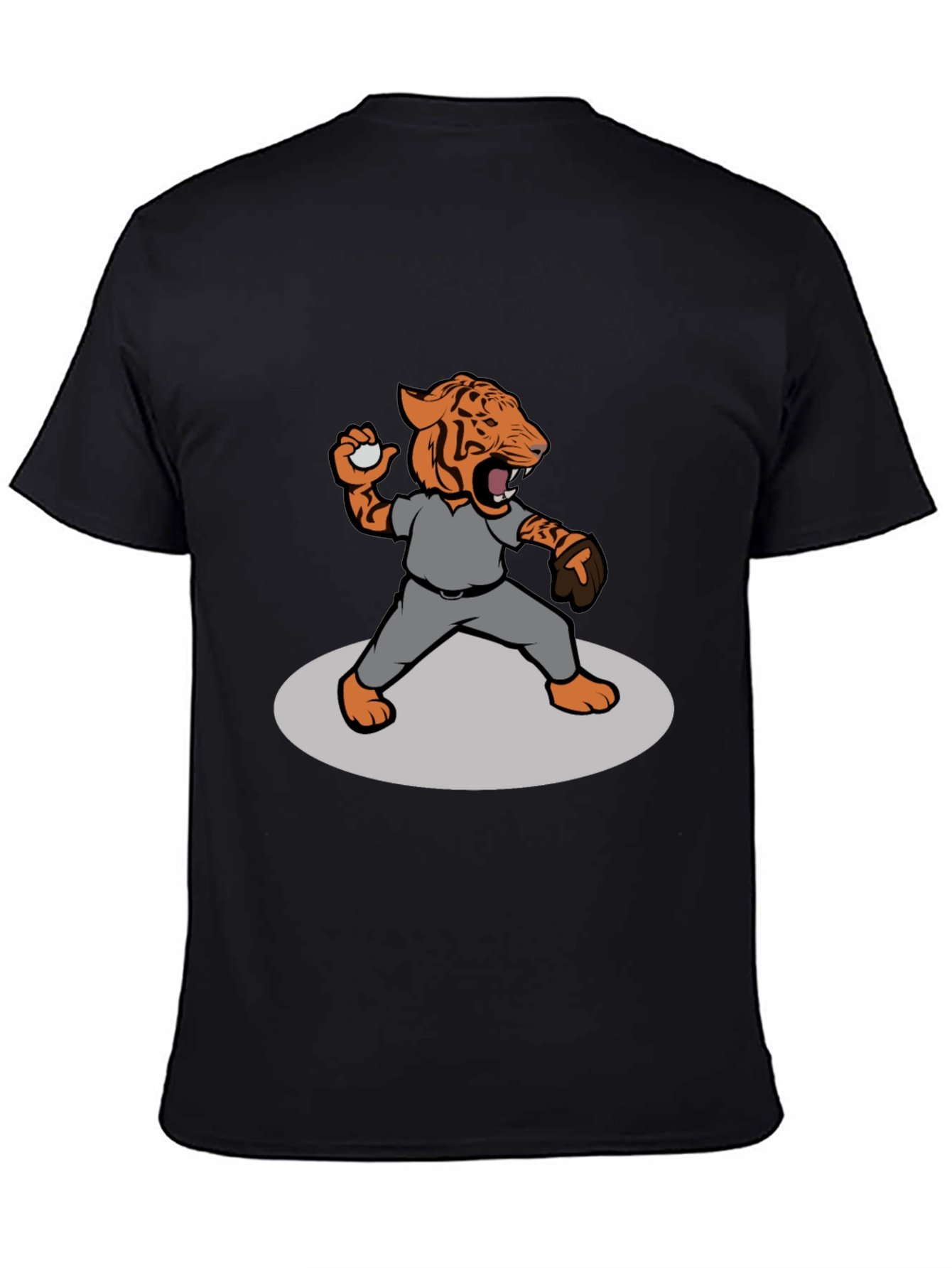 Tiger Baseball Throw T-Shirt