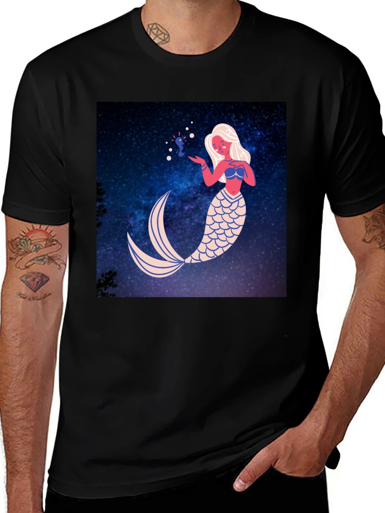 Mermaid Graphic Print T-Shirt