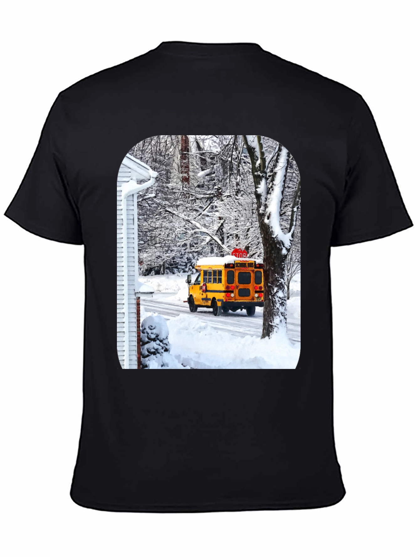 Winter School Bus T-Shirt