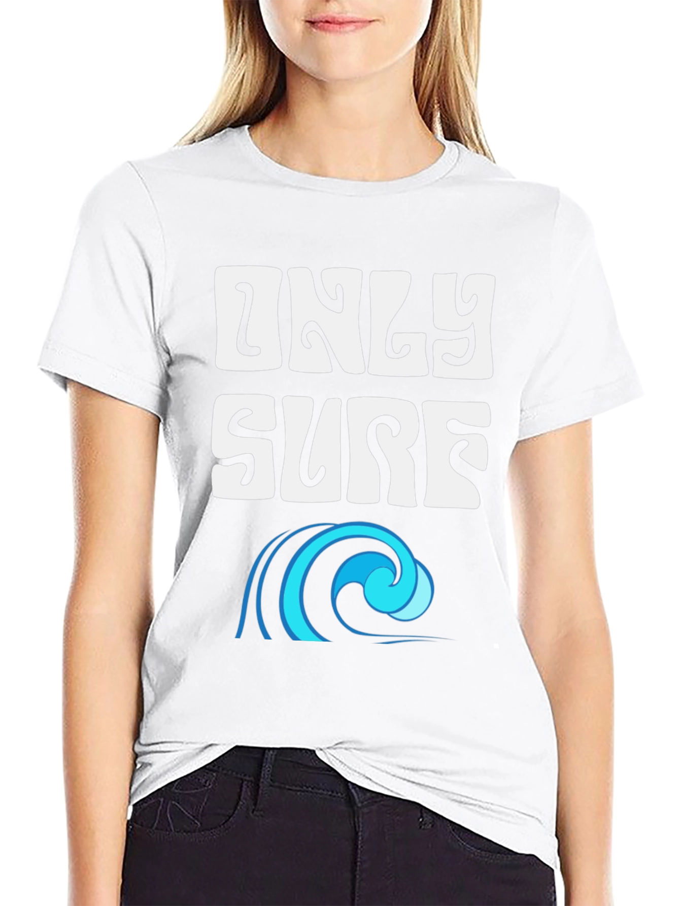 Only Surf Tee - Black Graphic T-Shirt