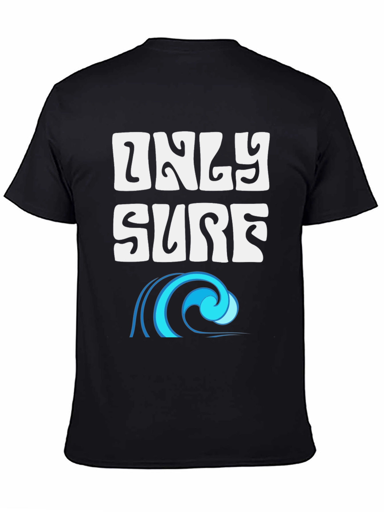 Only Surf Tee - Black Graphic T-Shirt