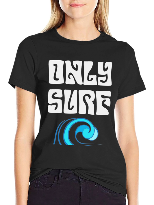 Only Surf Tee - Black Graphic T-Shirt