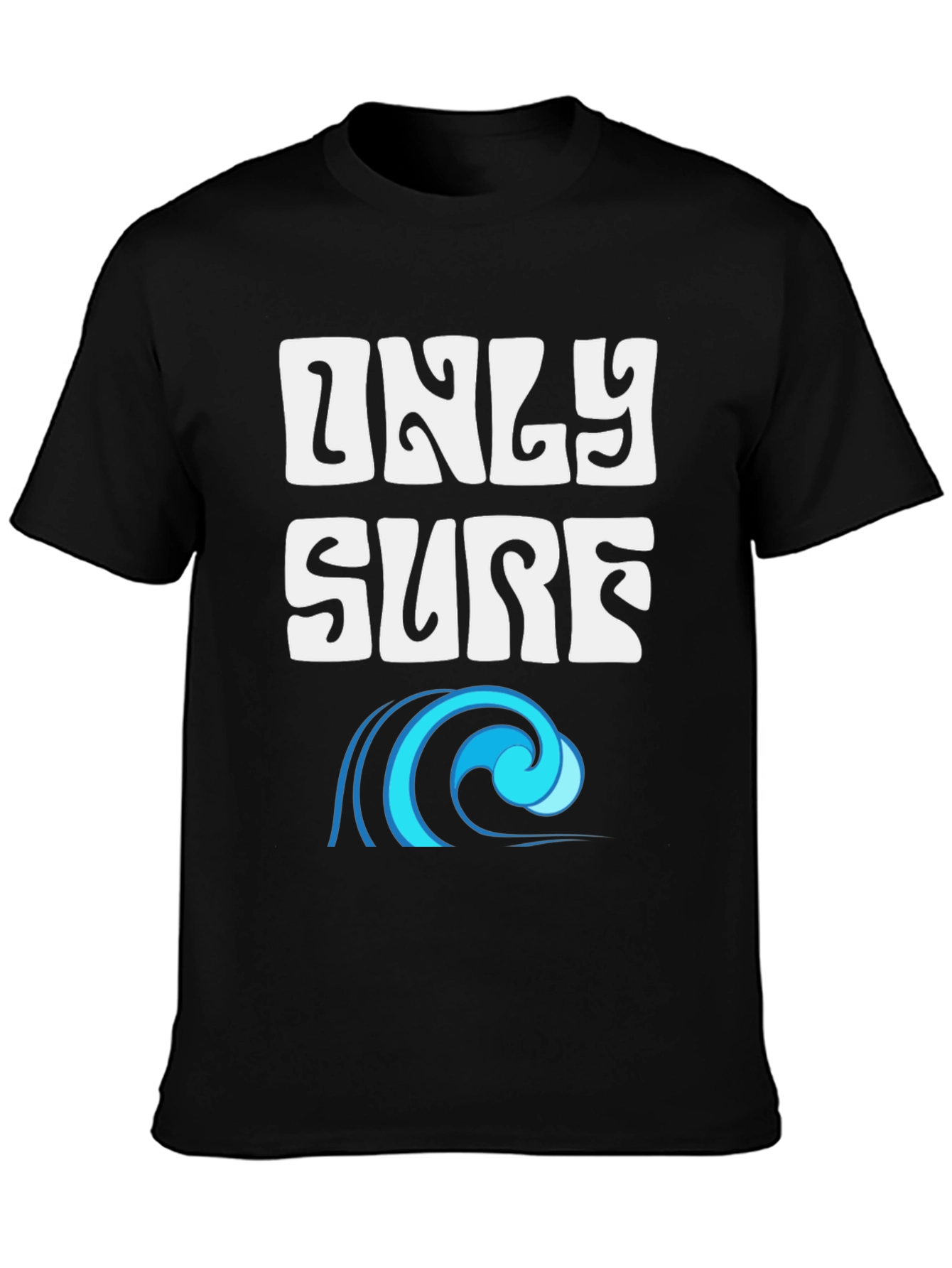 Only Surf Tee - Black Graphic T-Shirt