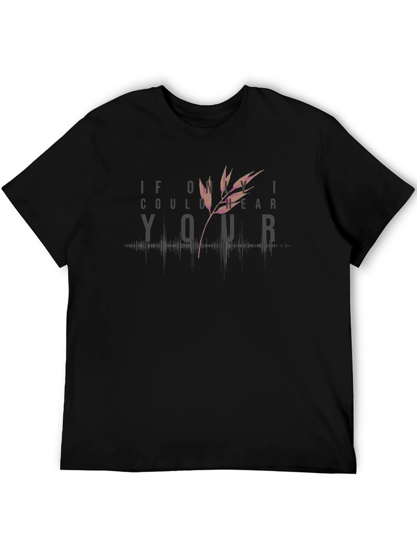 Hear Your Voice Tee - Black Graphic T-Shirt