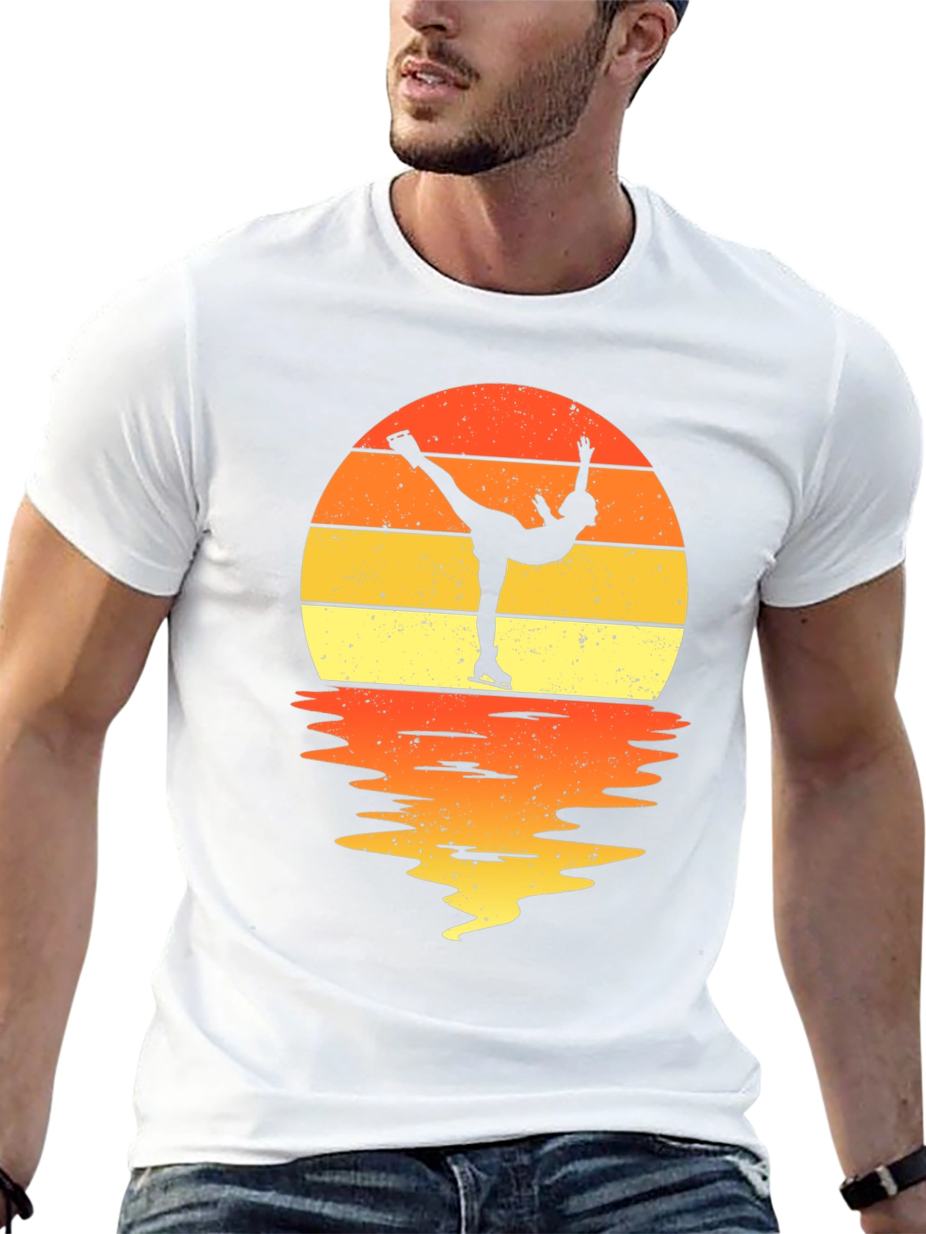 Figure Skater Sunset Graphic Tee