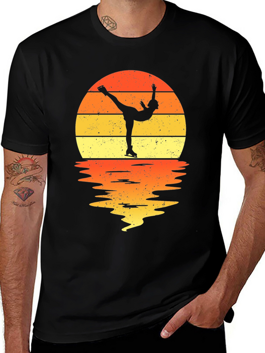 Figure Skater Sunset Graphic Tee