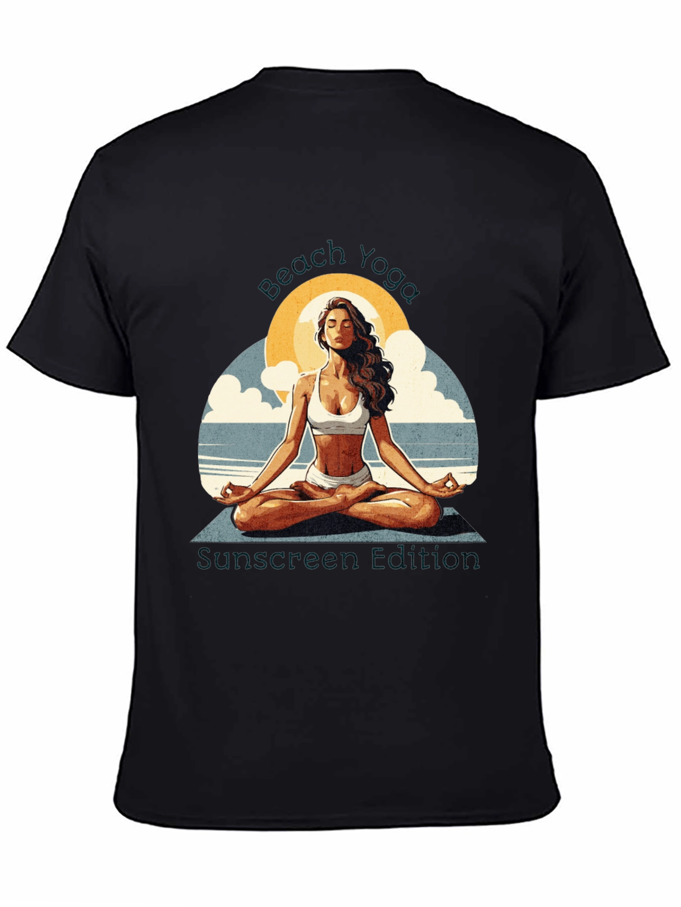 Beach Yoga T-Shirt - Sunscreen Edition