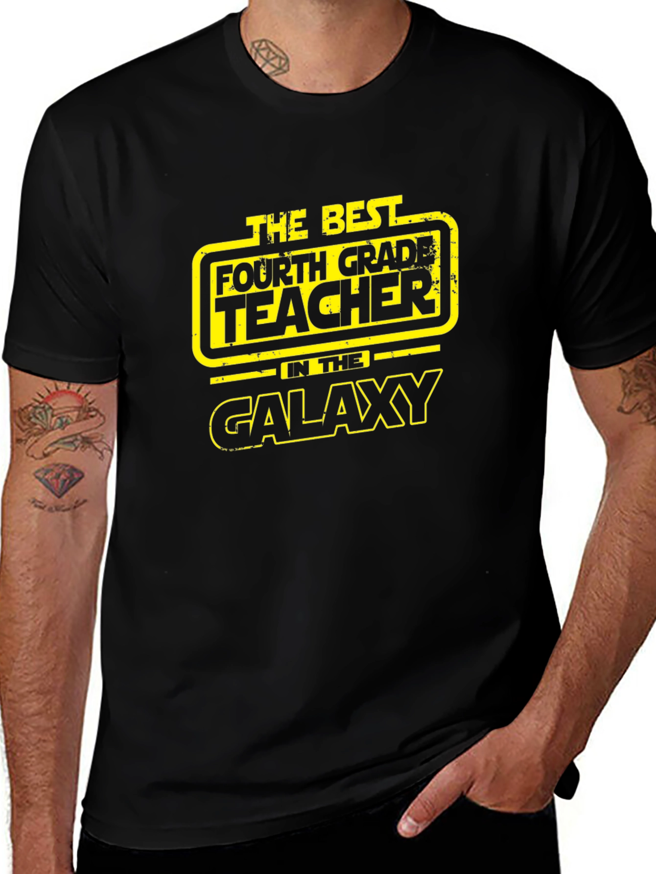 Best Fourth Grade Teacher Galaxy T-Shirt