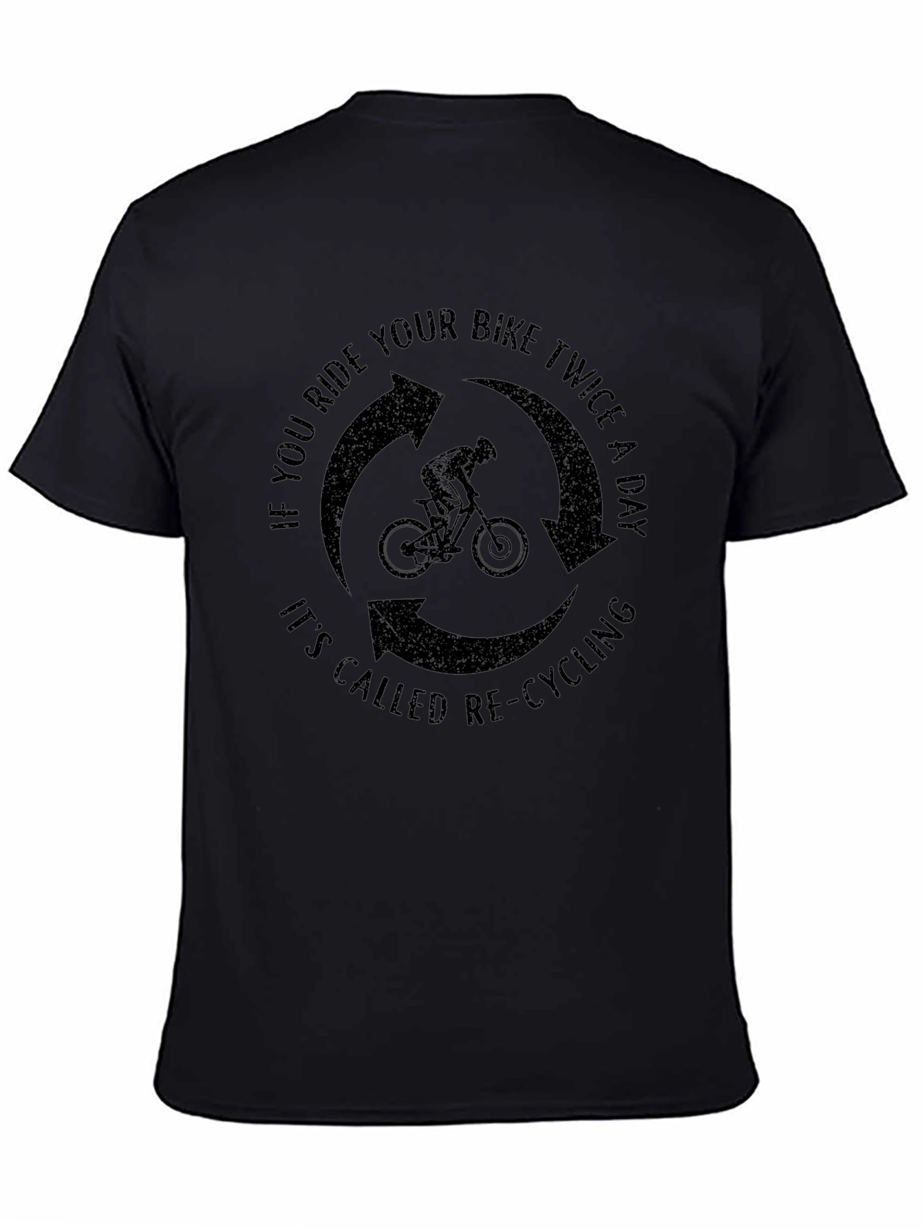 Funny Cycling T-Shirt - Re-Cycling Joke