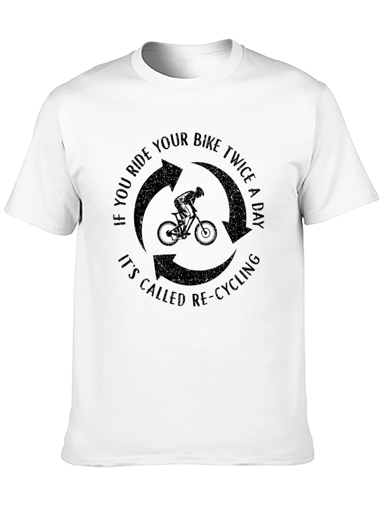 Funny Cycling T-Shirt - Re-Cycling Joke