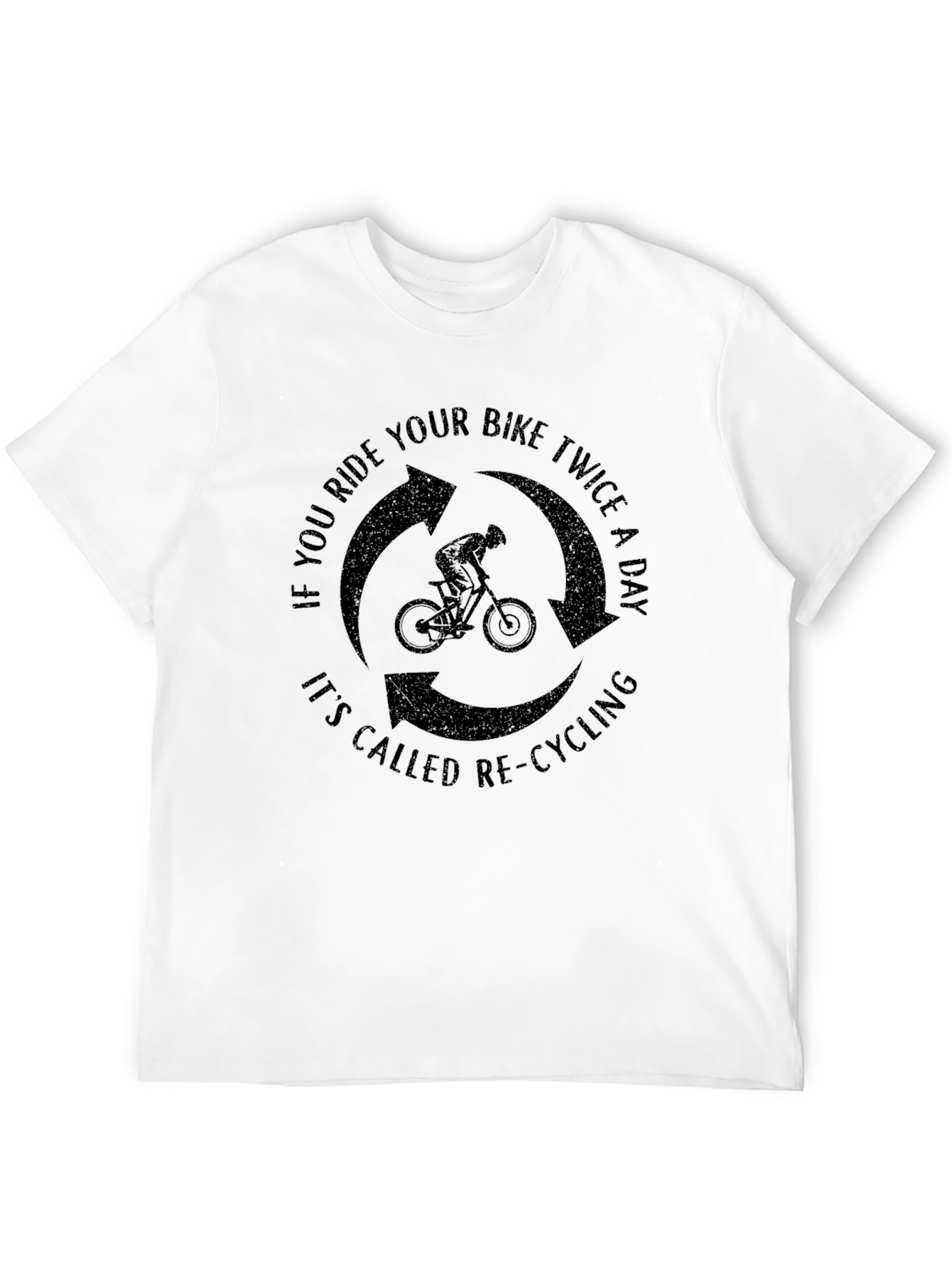 Funny Cycling T-Shirt - Re-Cycling Joke