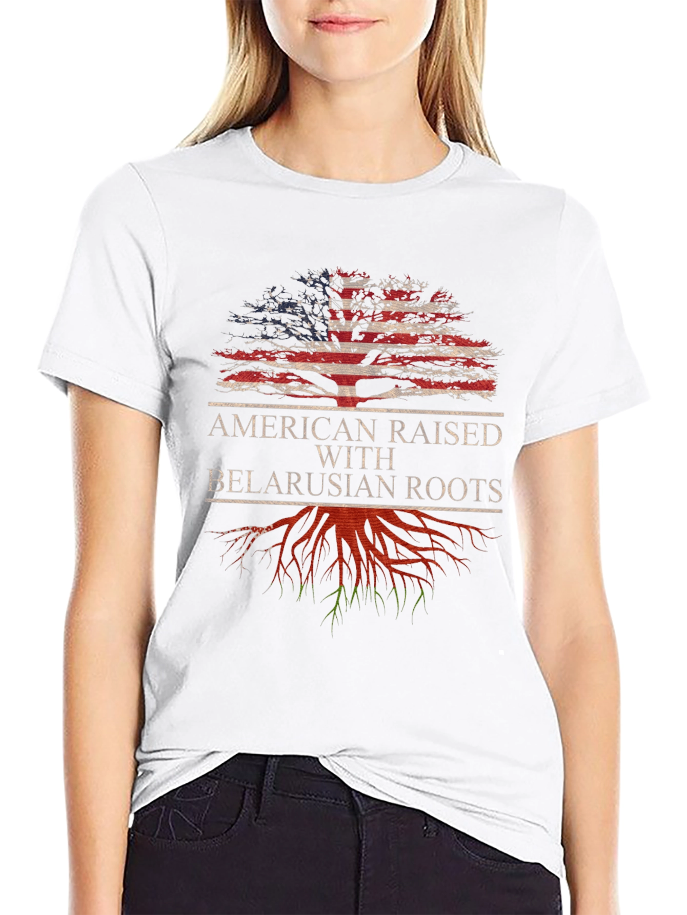 American Raised with Belarusian Roots T-Shirt