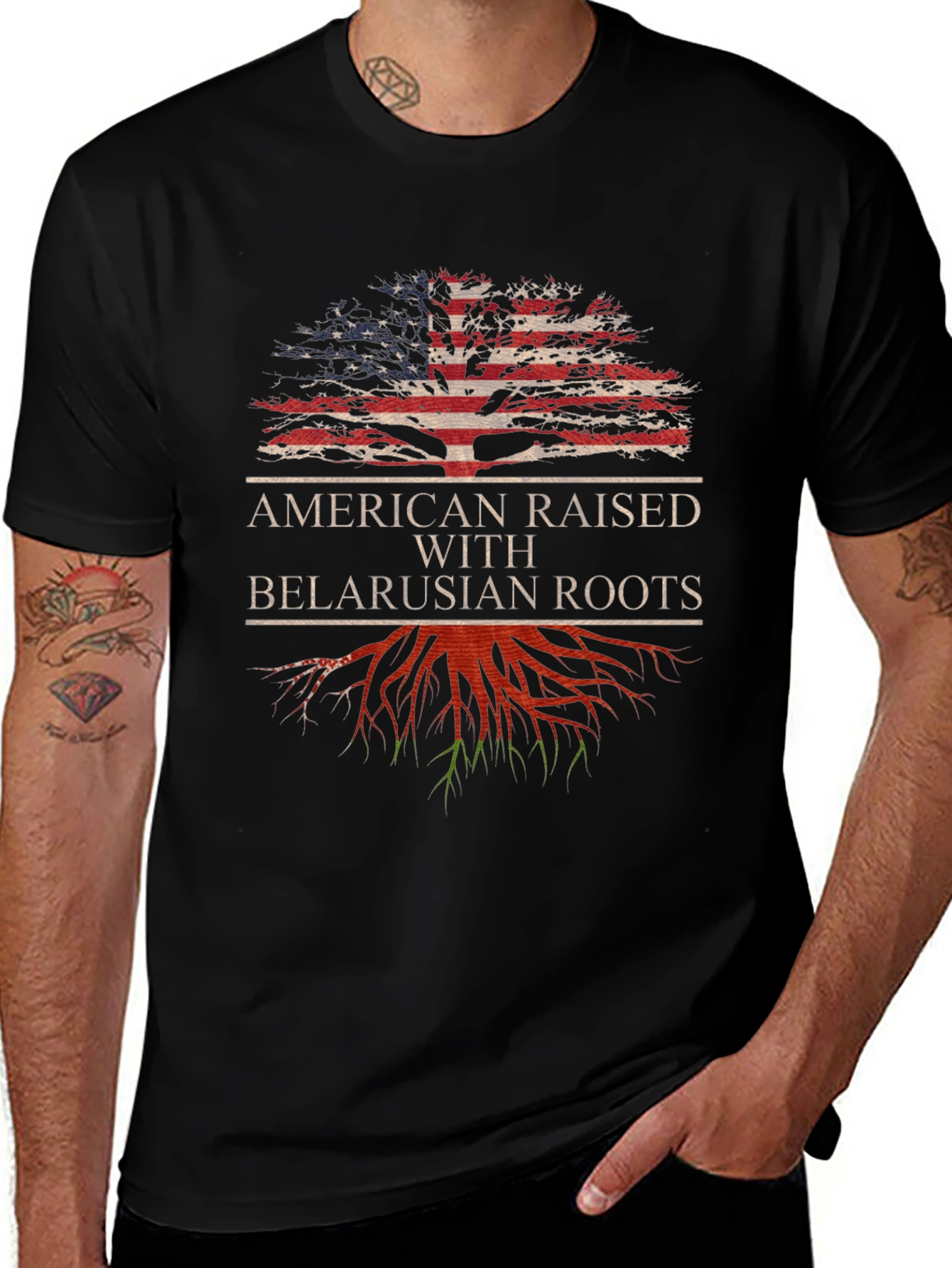 American Raised with Belarusian Roots T-Shirt