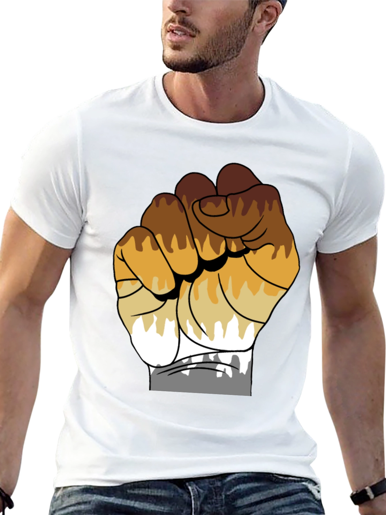 Bear Brotherhood T-Shirt - Unity Fist Design