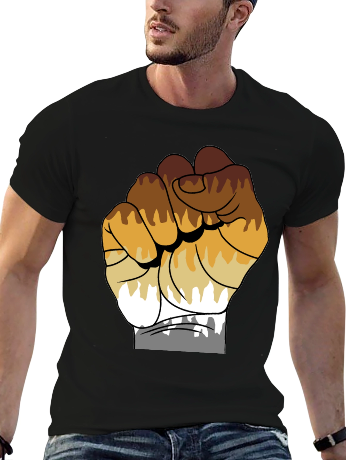 Bear Brotherhood T-Shirt - Unity Fist Design