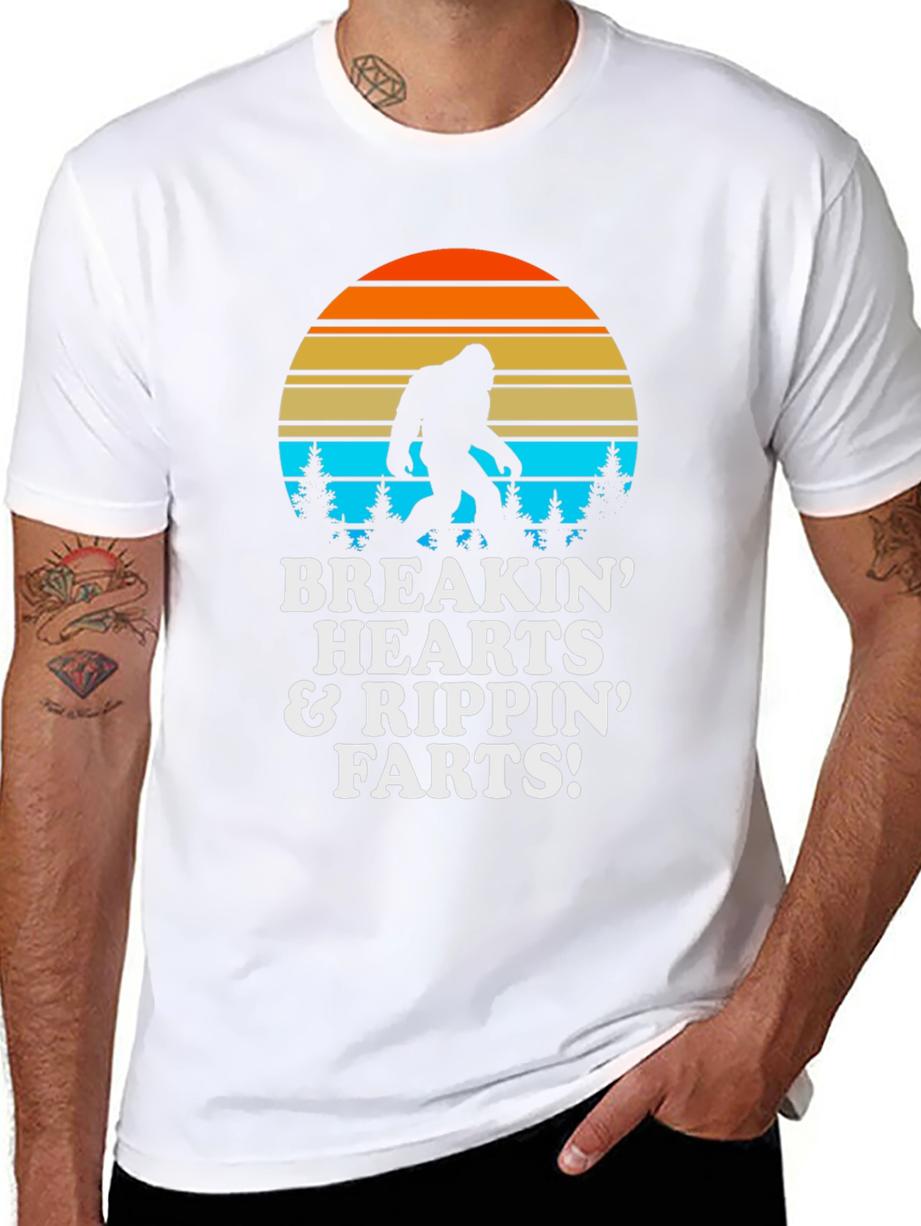 Breakin Hearts & Rippin Farts Bigfoot T-Shirt