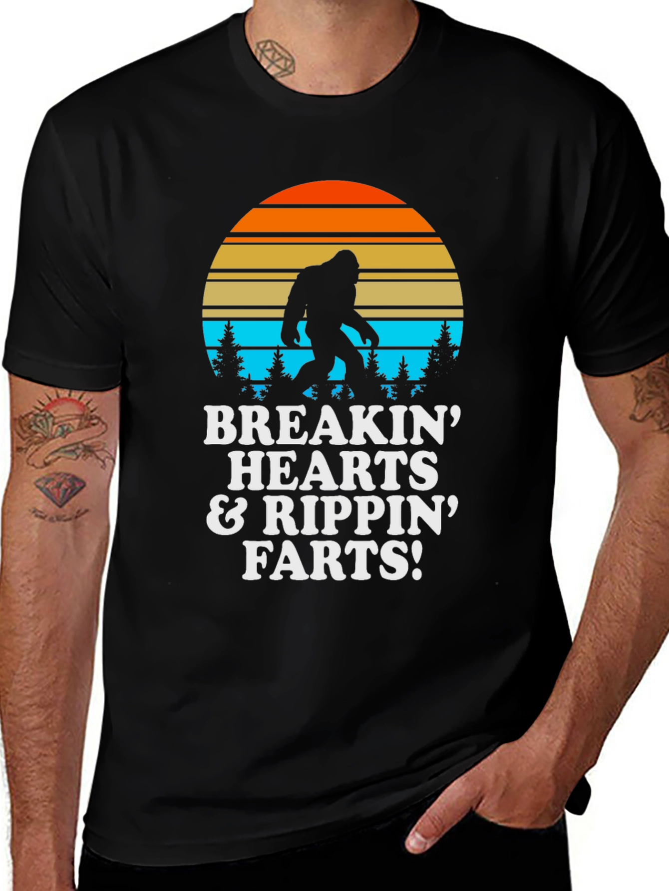 Breakin Hearts & Rippin Farts Bigfoot T-Shirt