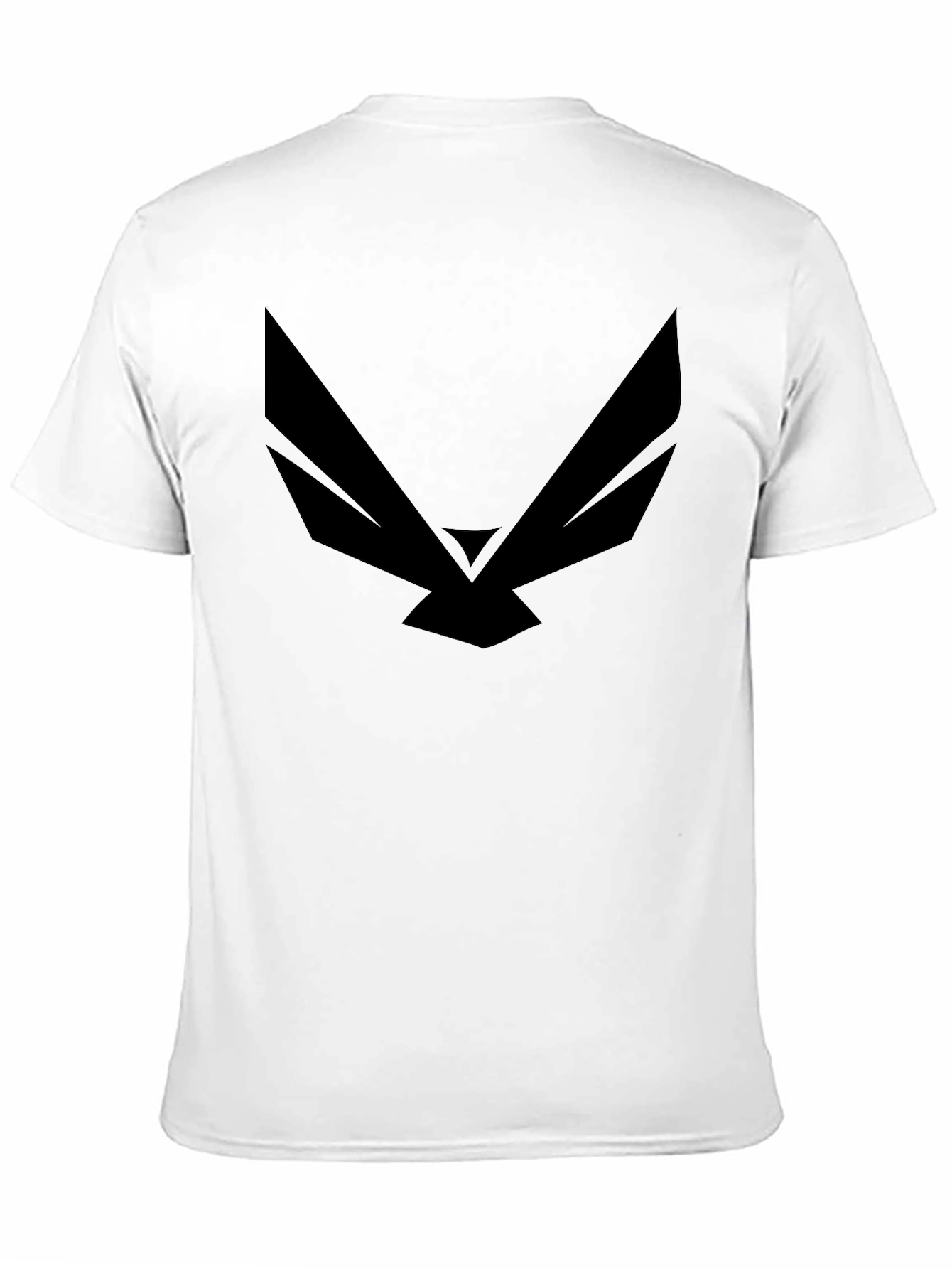 Black Graphic Tee - Modern Wingspan Design