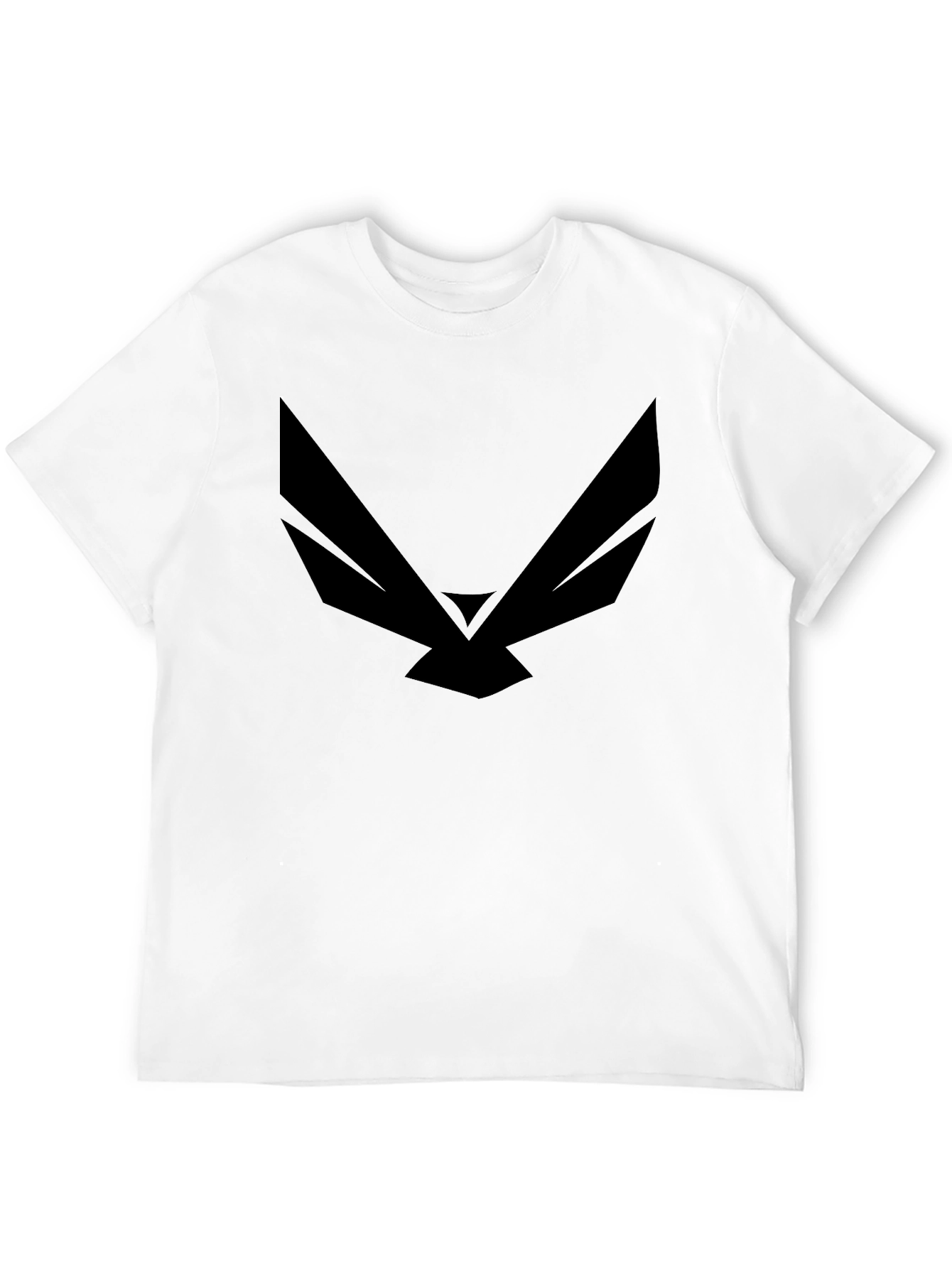 Black Graphic Tee - Modern Wingspan Design
