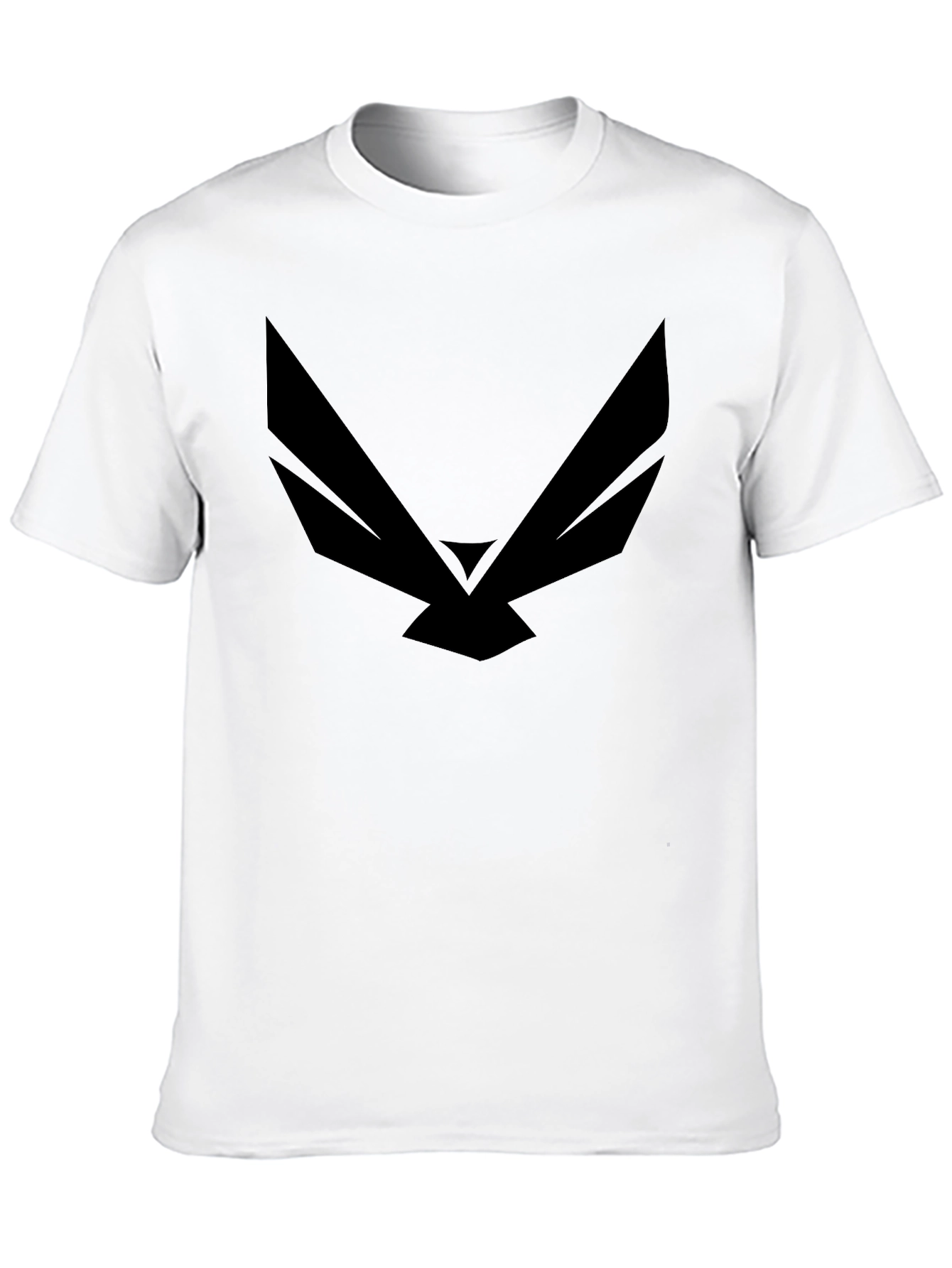 Black Graphic Tee - Modern Wingspan Design