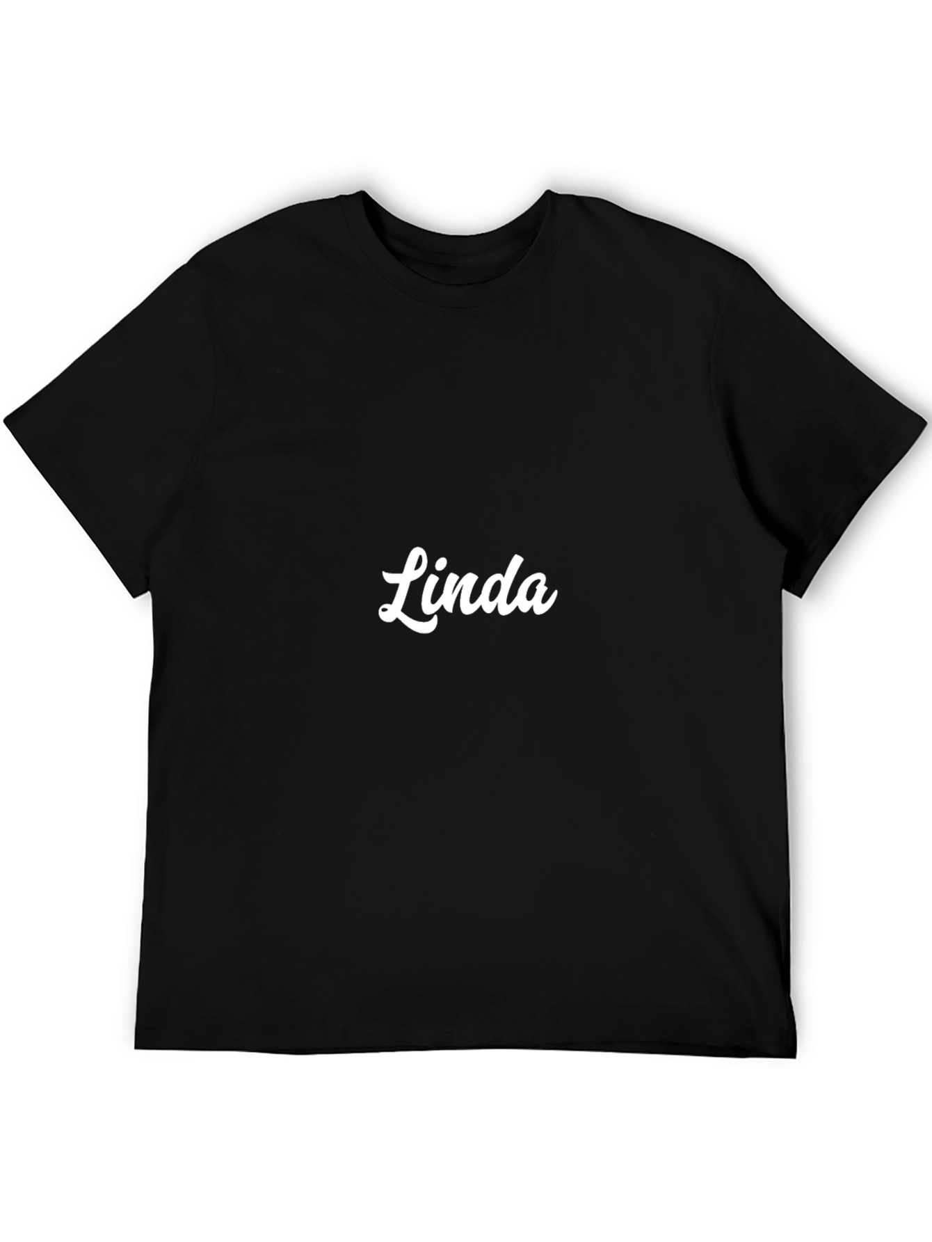 Linda Graphic Tee - Black Casual T-Shirt