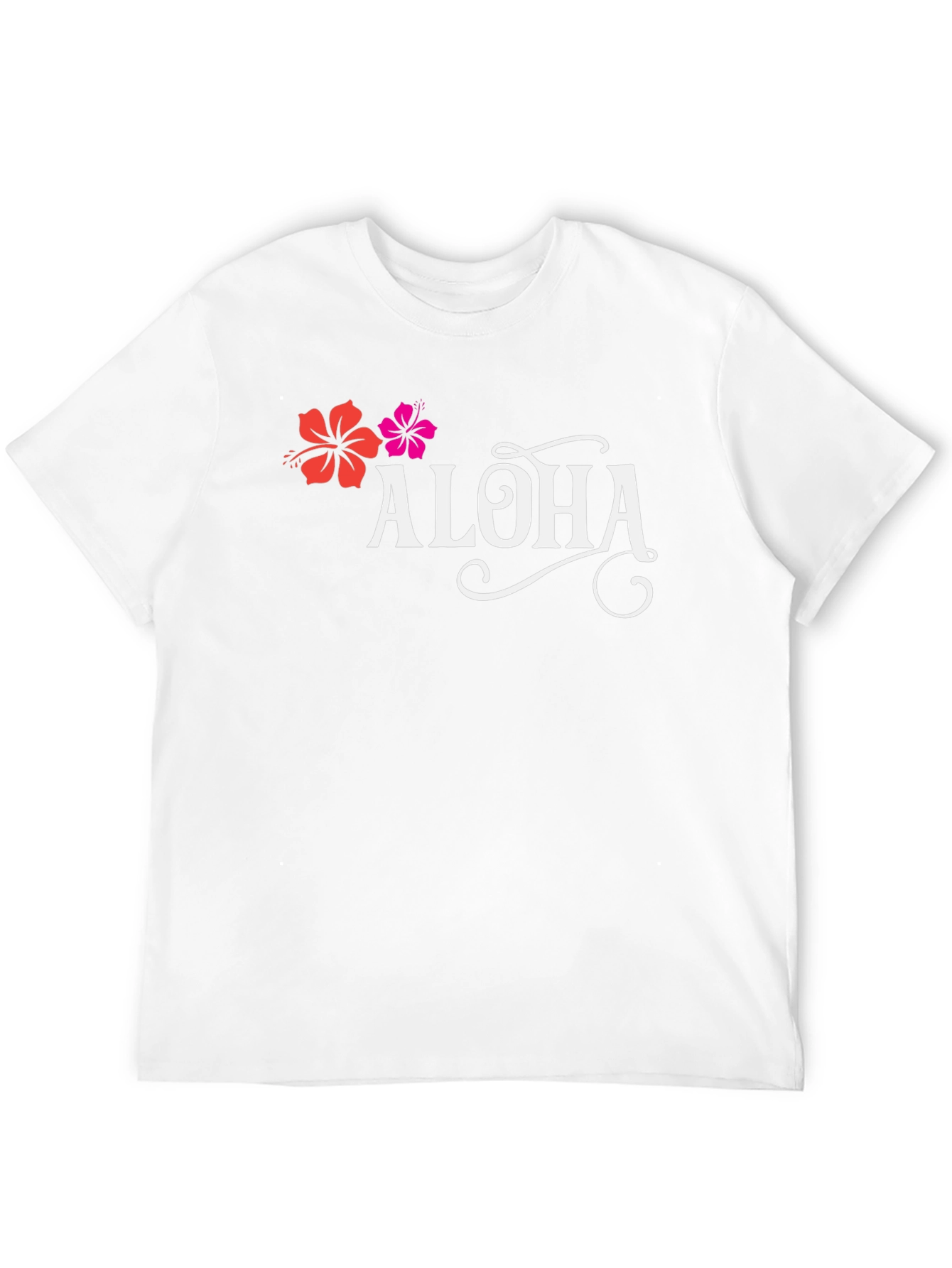 Aloha Flower Graphic T-Shirt - Black