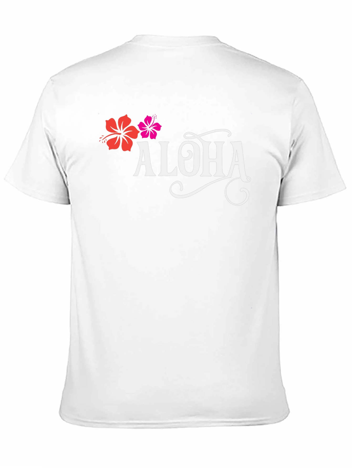 Aloha Flower Graphic T-Shirt - Black