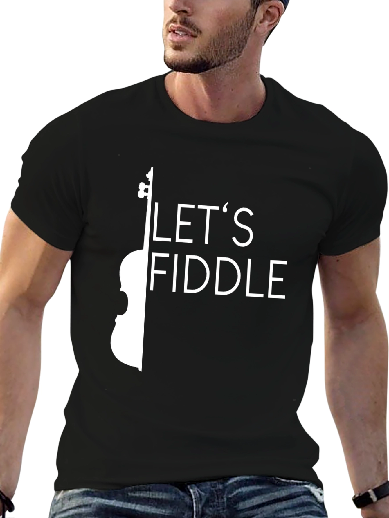 Lets Fiddle Graphic Tee - Black