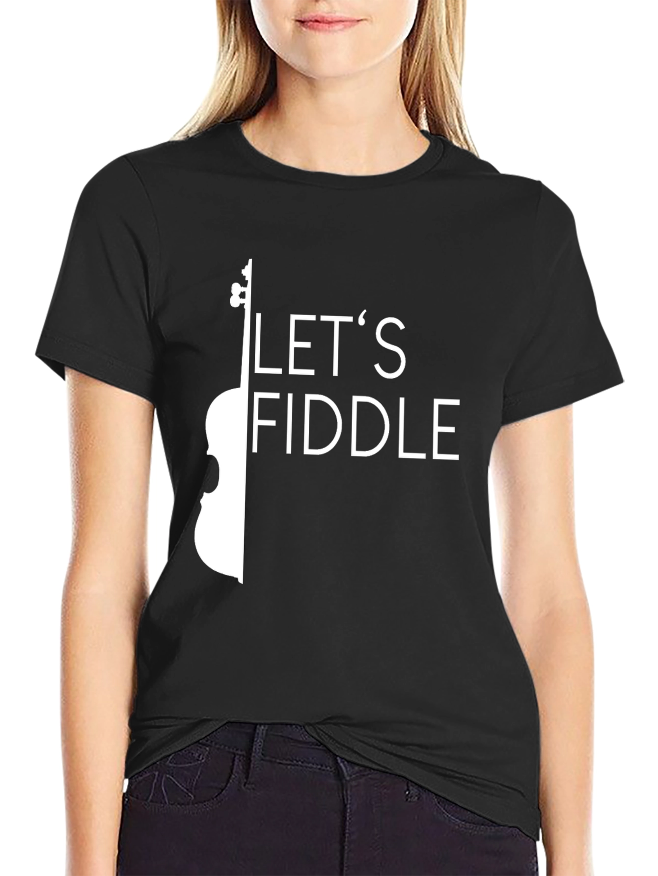 Lets Fiddle Graphic Tee - Black