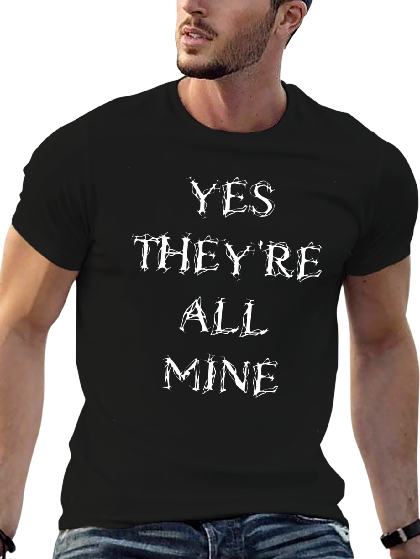 Funny Yes Theyre All Mine Graphic Novelty T-Shirt