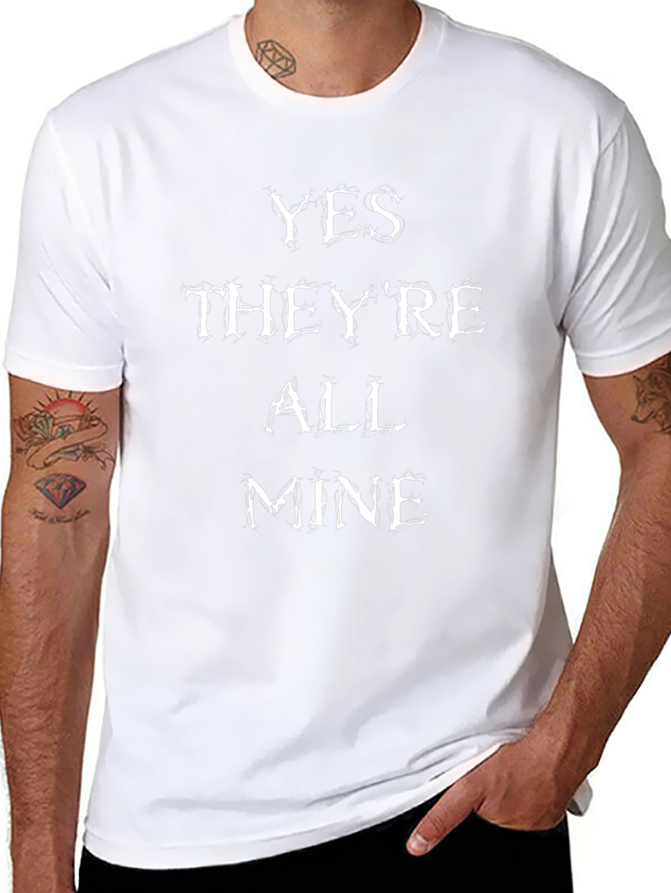 Funny Yes Theyre All Mine Graphic Novelty T-Shirt