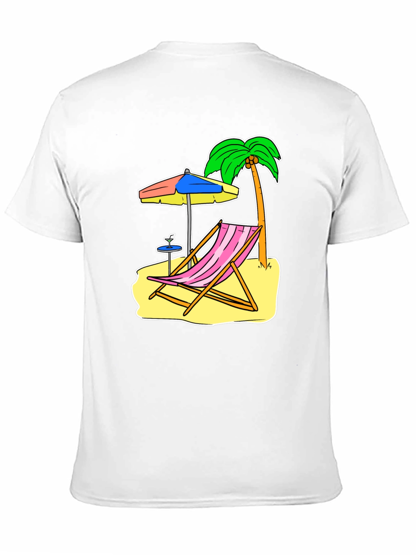 Beach Scene Graphic Tee - Relax in Style