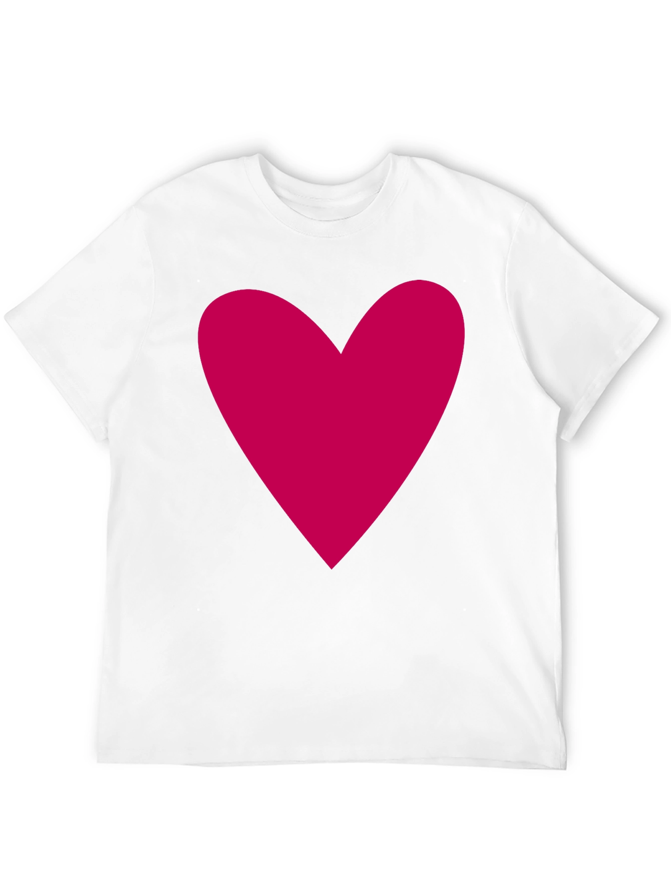Heart Graphic Black T-Shirt Casual Cotton Tee