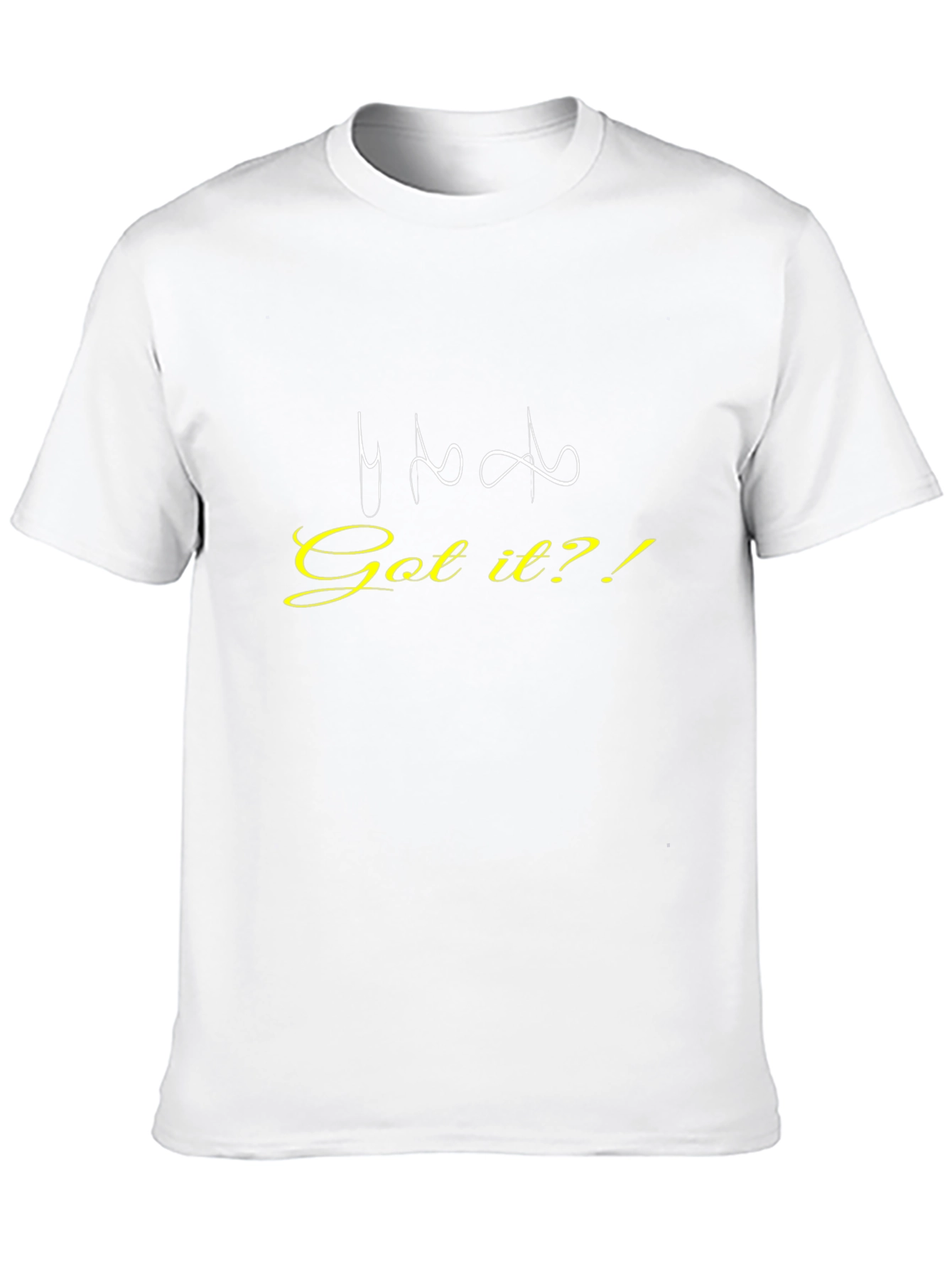Got It?! Black Graphic Tee for Casual Wear
