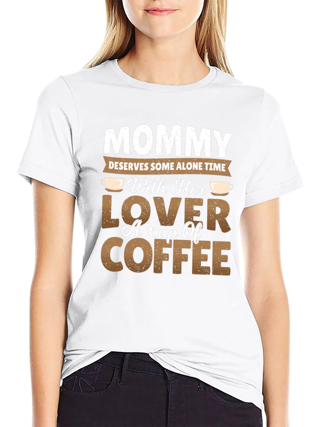 Mommy Alone Time Coffee Lover Graphic T-Shirt
