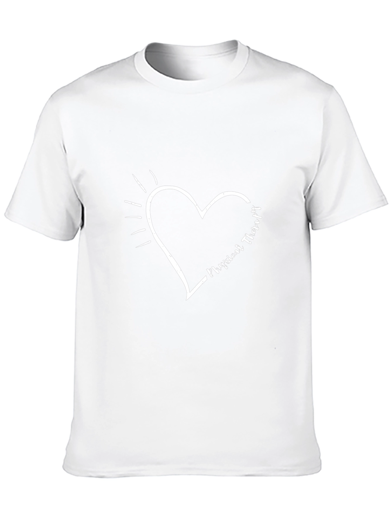 Physical Therapy Heart Graphic T-Shirt - Black