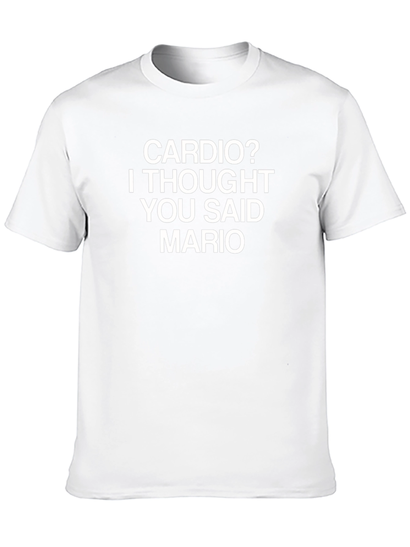 Funny Workout T-Shirt - Cardio? Mario!