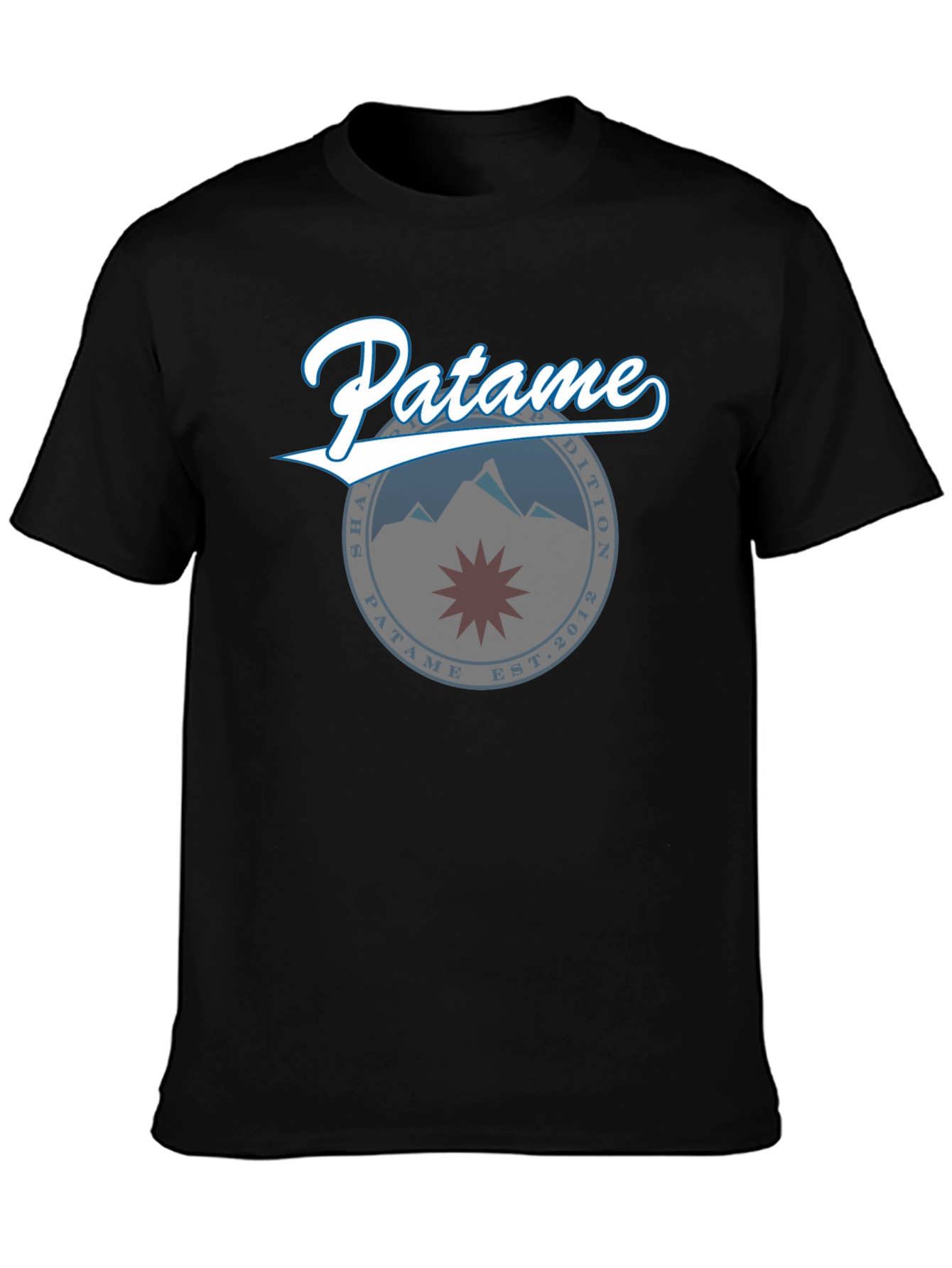 Patame Graphic Tee - Black Cotton Blend