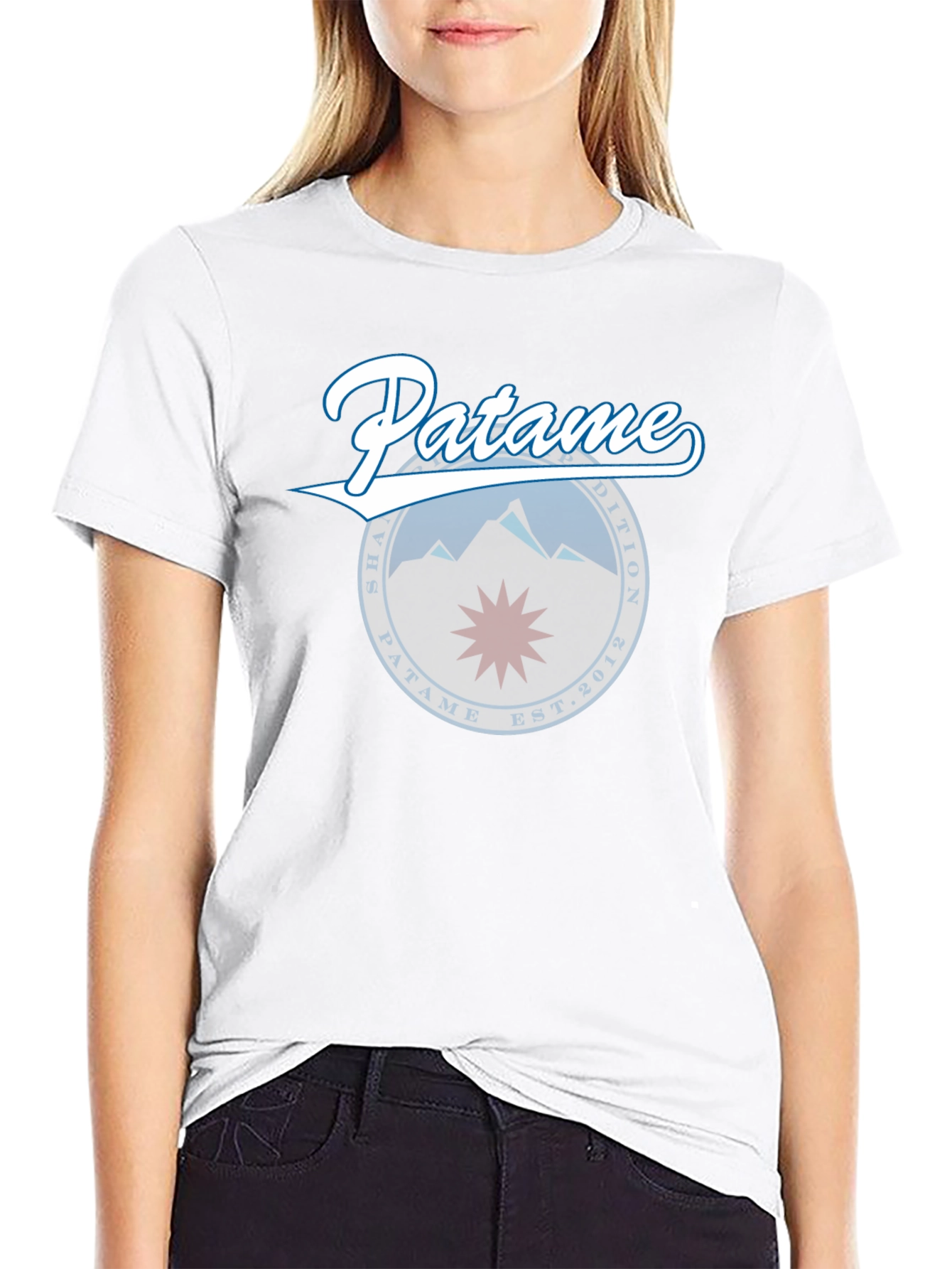 Patame Graphic Tee - Black Cotton Blend