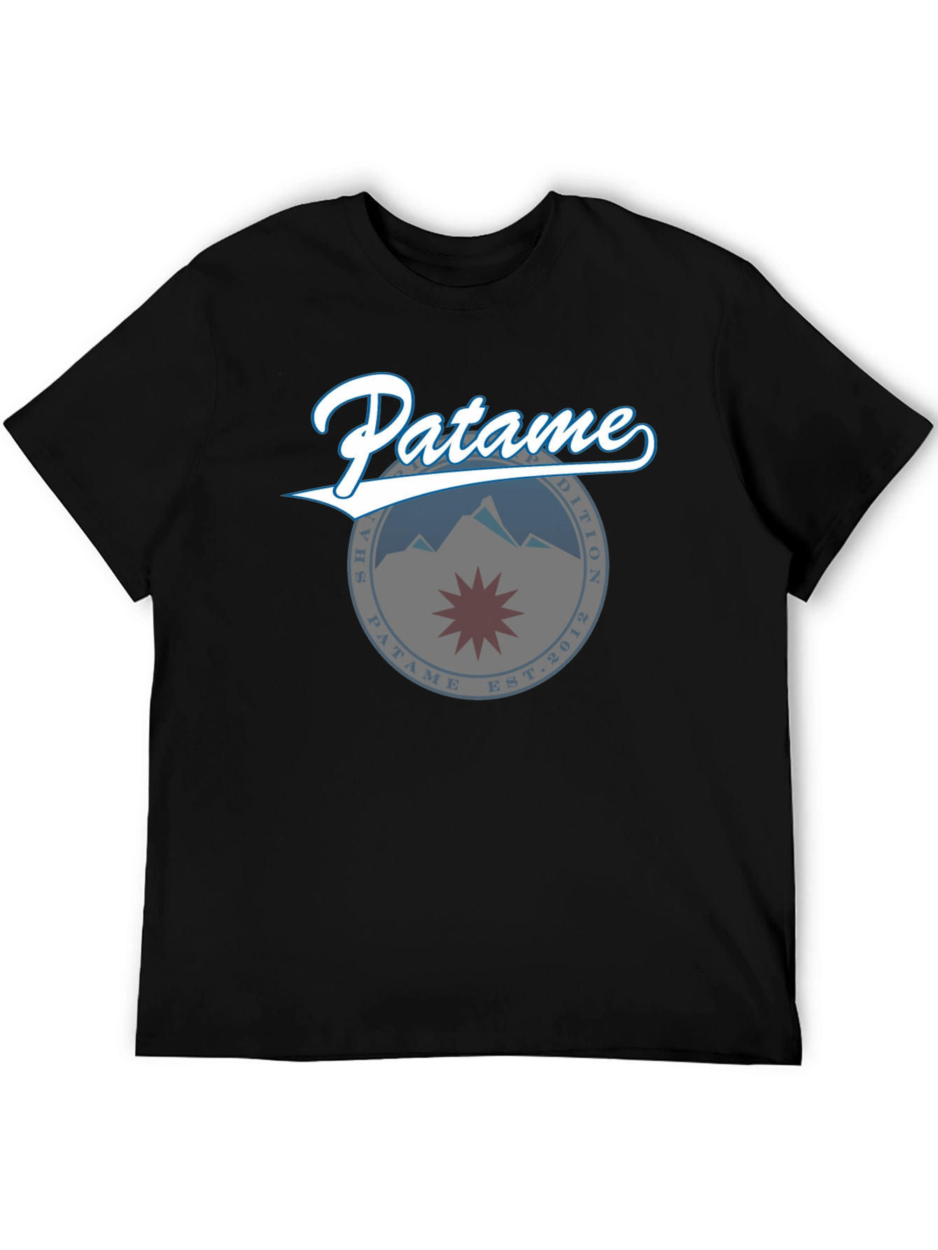 Patame Graphic Tee - Black Cotton Blend