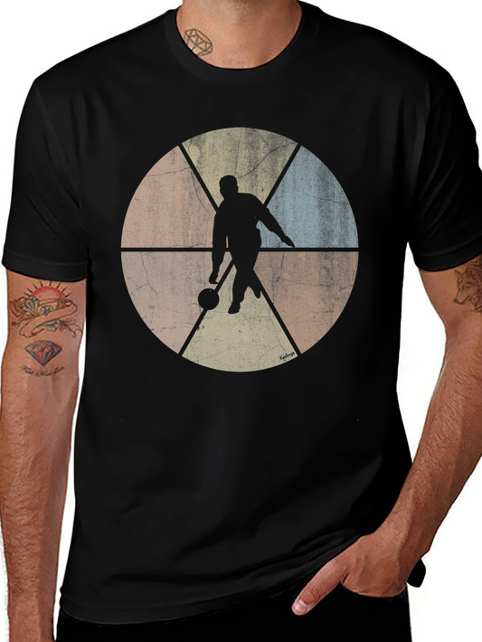 Vintage Bowling T-Shirt - Retro Bowler Design