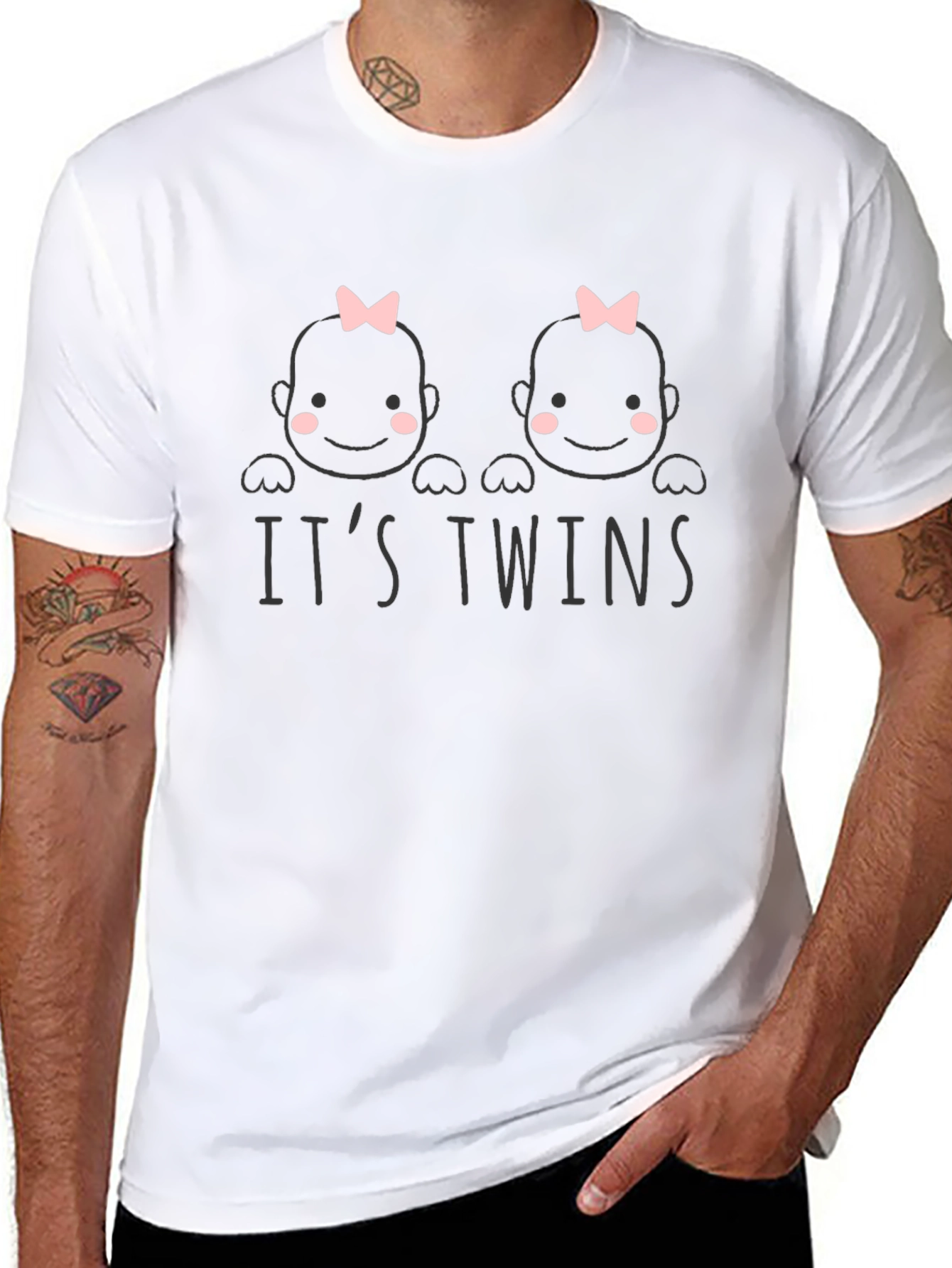 Its Twins Baby Girl T-Shirt