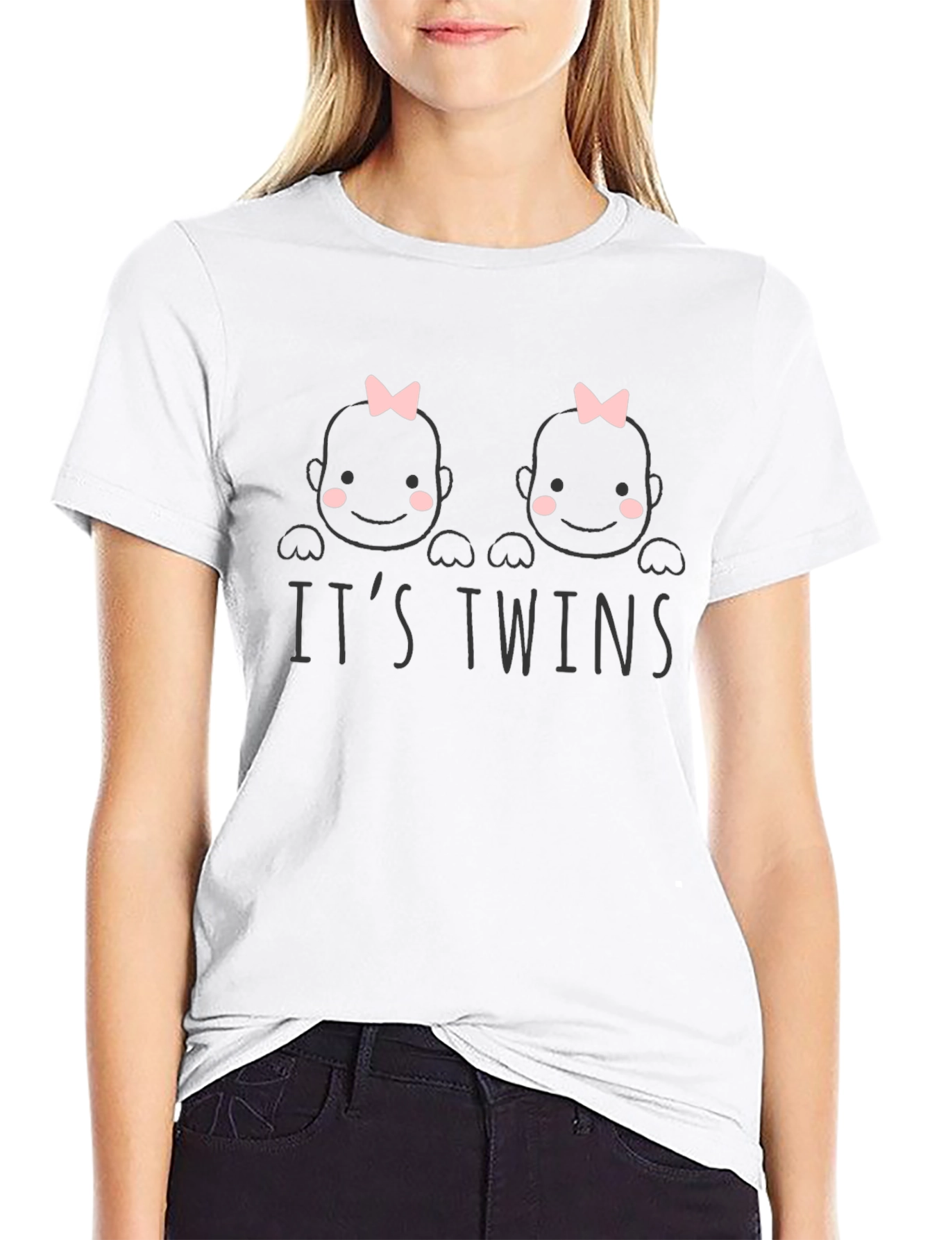 Its Twins Baby Girl T-Shirt