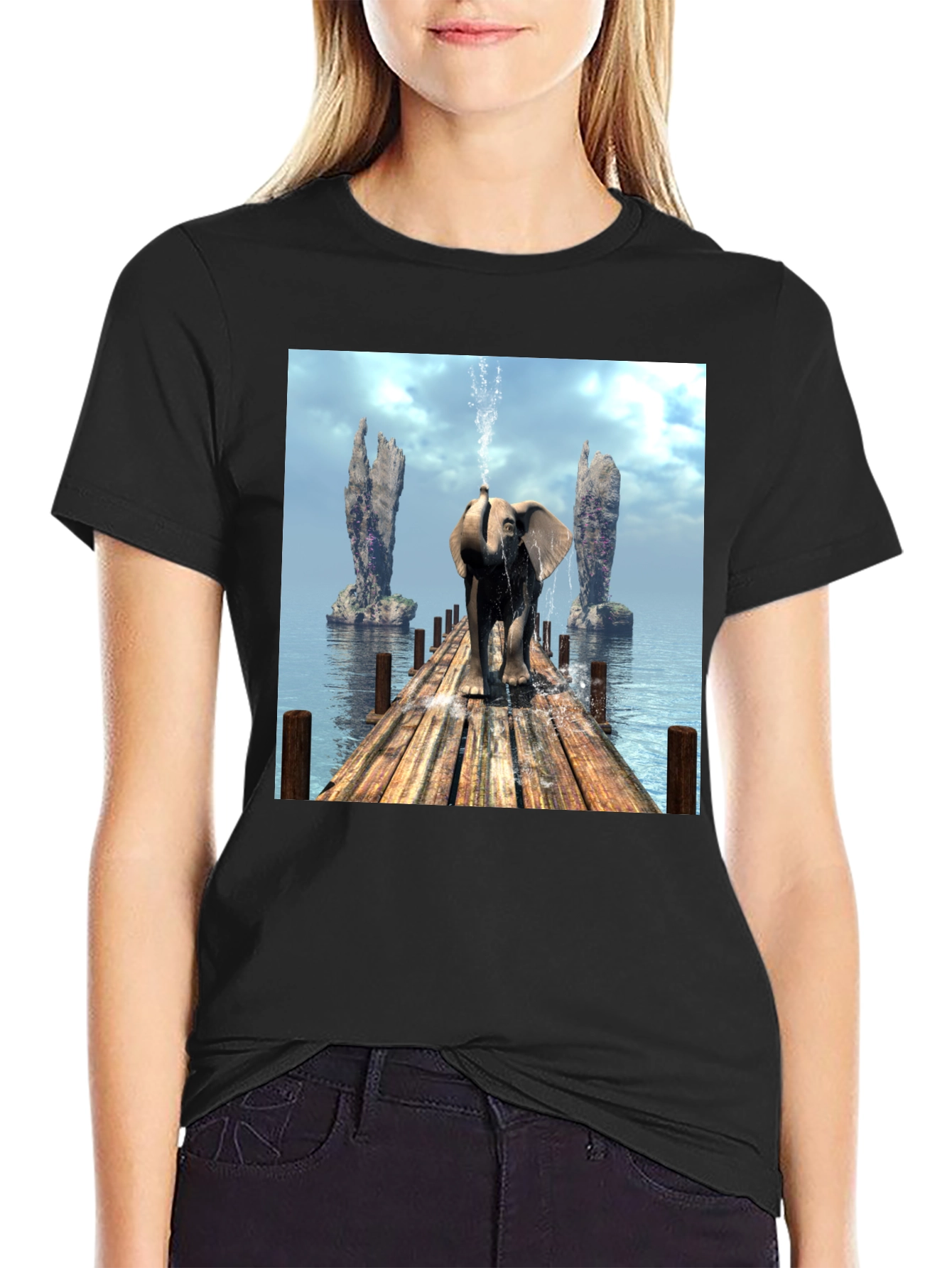 Elephant Trunk Spray T-Shirt