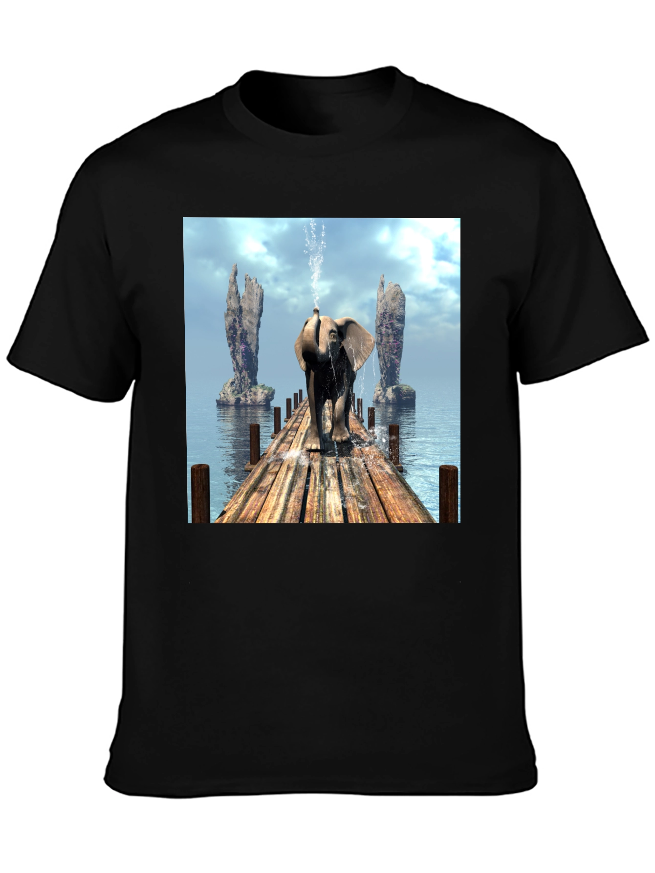 Elephant Trunk Spray T-Shirt